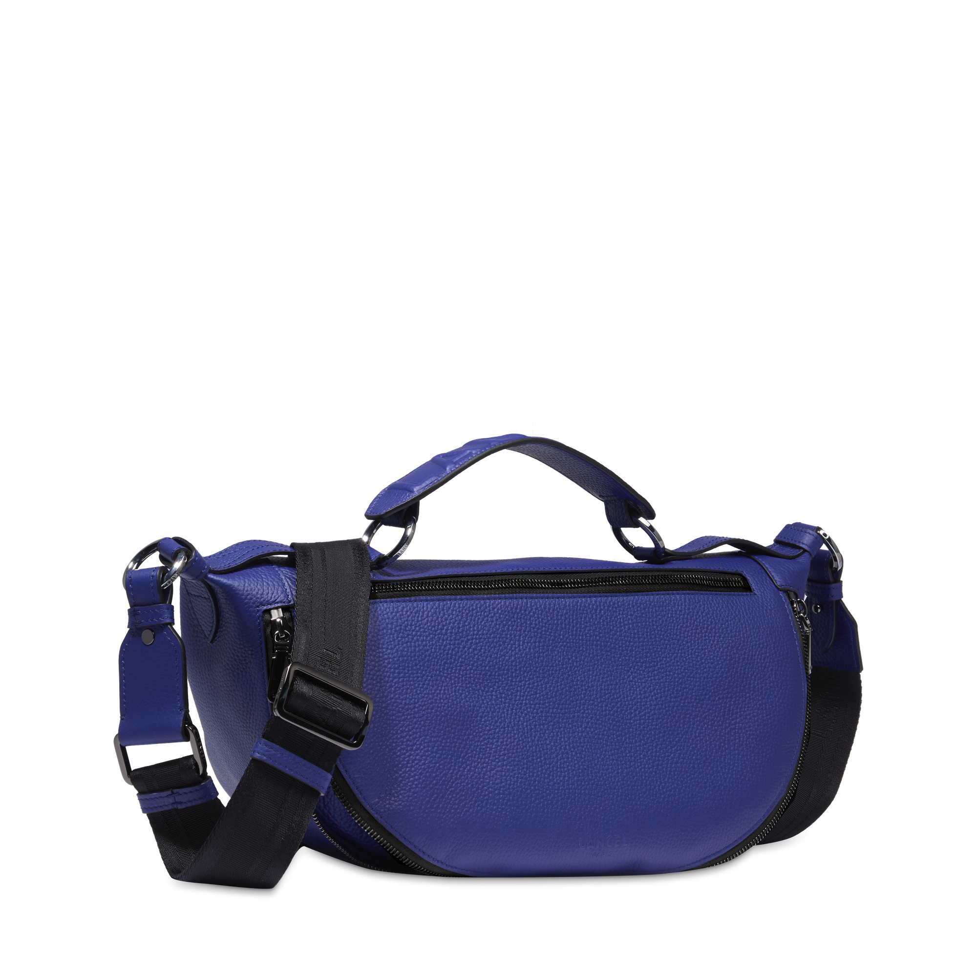 Sac porté croisé m origami de lancel en cuir LANCEL Bleu