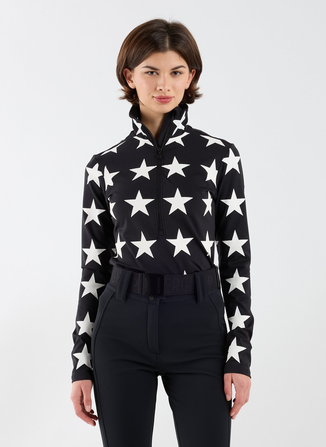 GOLDBERGH Pull étoiles col montant Noir