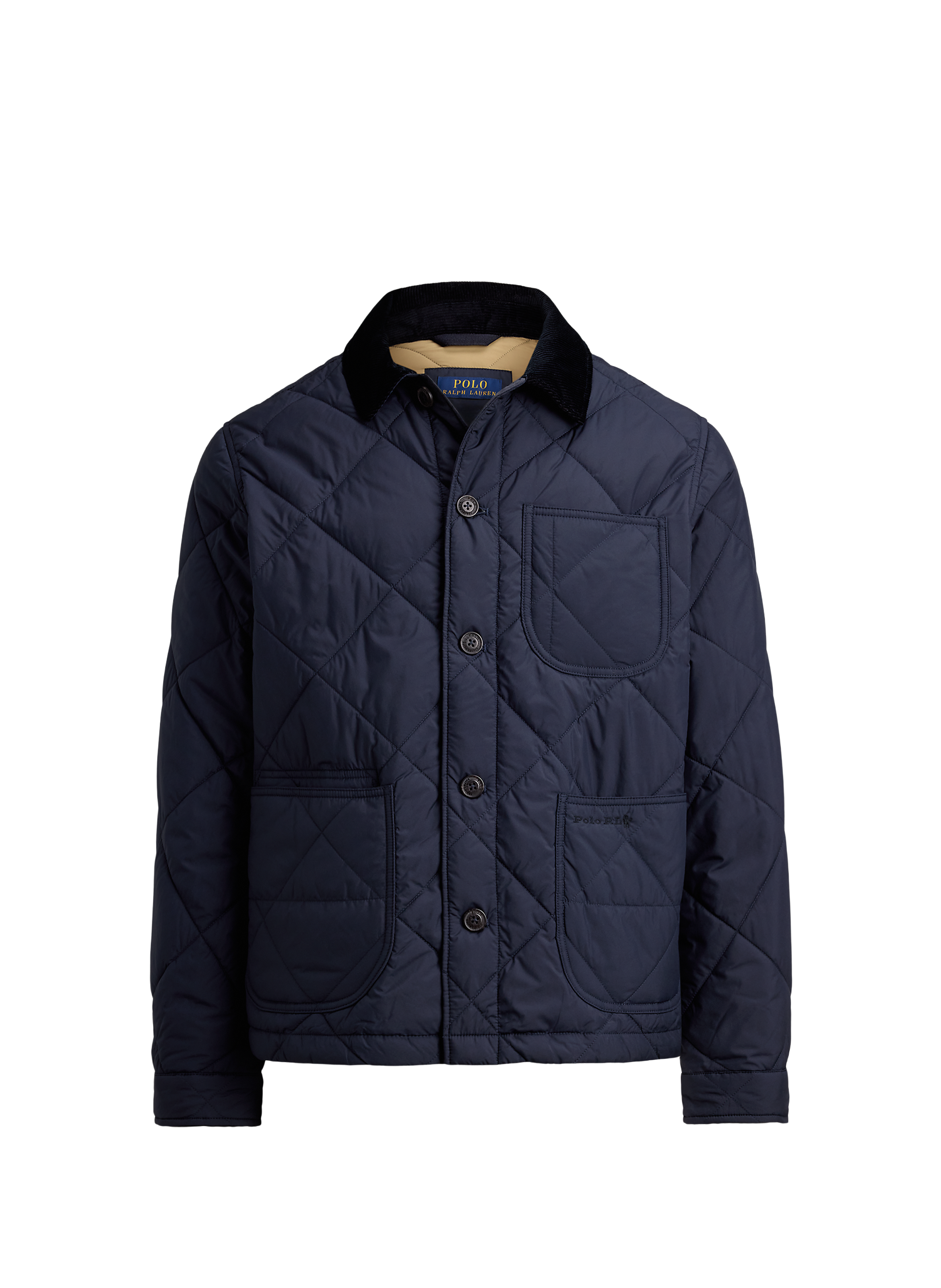 Blouson col classique matelassé POLO RALPH LAUREN Bleu
