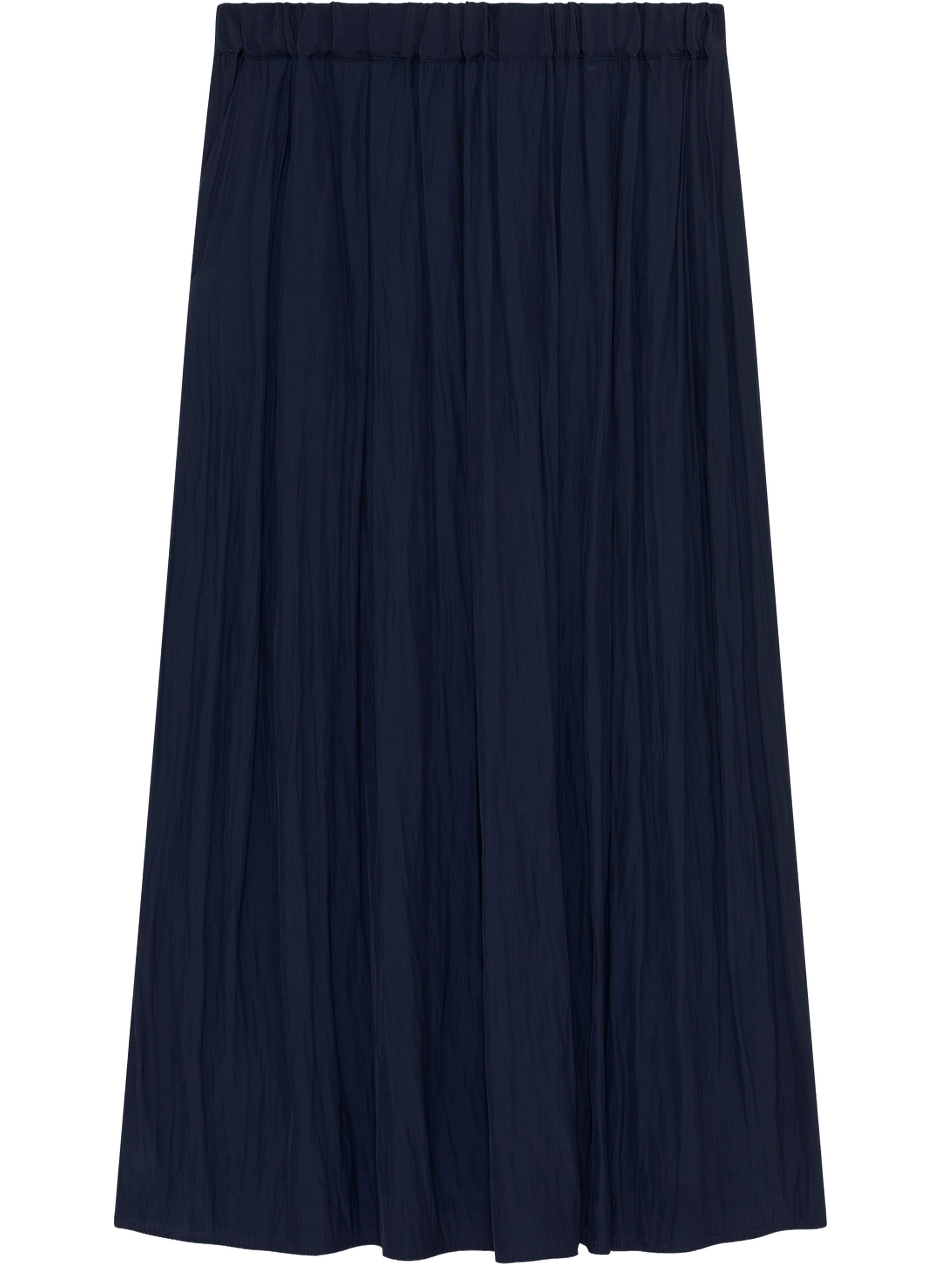 Jupe midi satinée plissée - naia PABLO Bleu