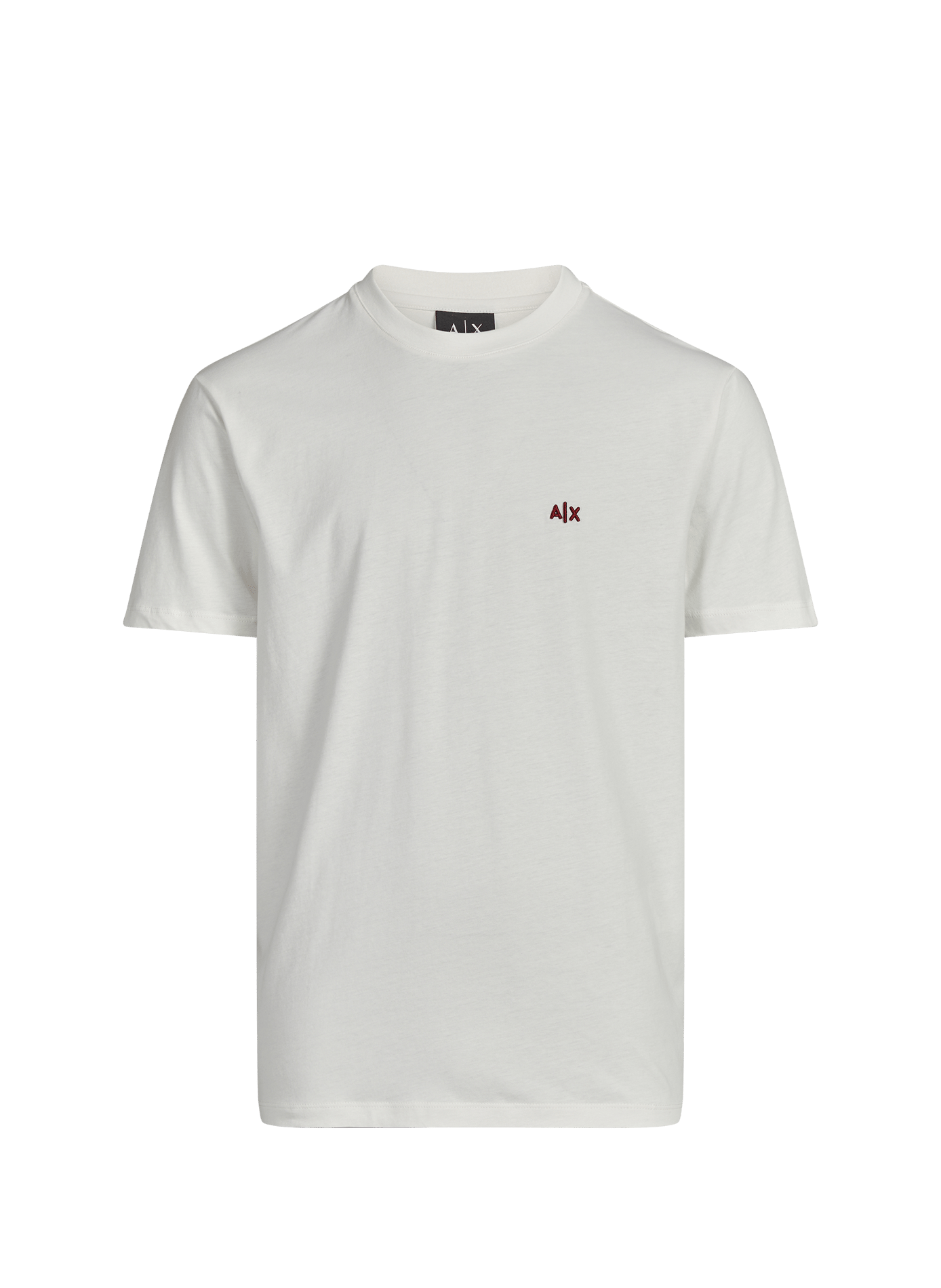 T-shirt droit col rond en coton ARMANI EXCHANGE Beige