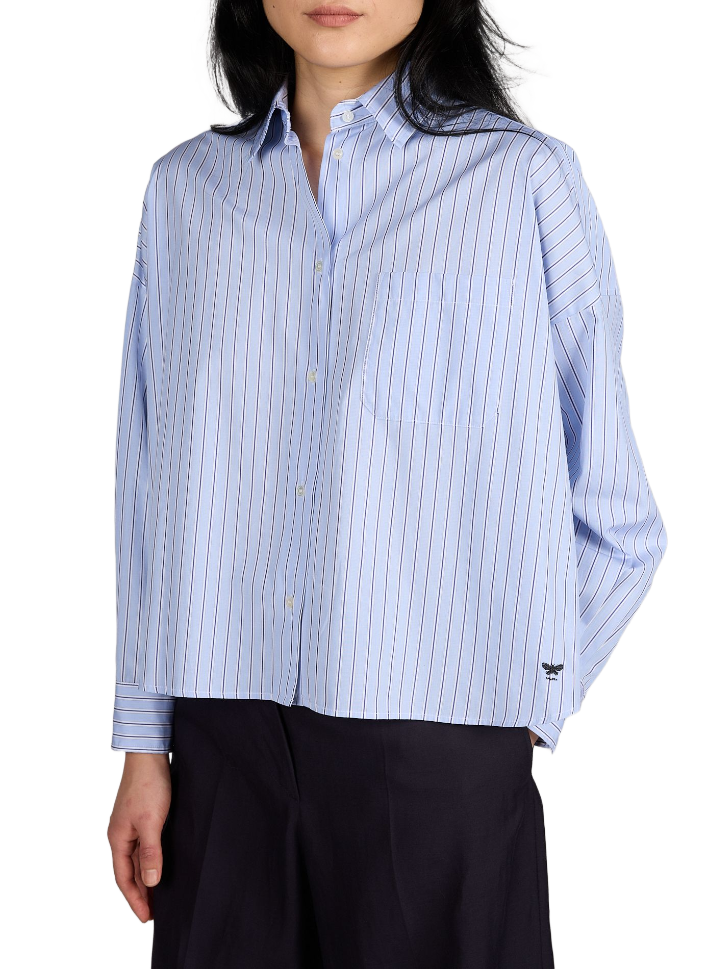 Chemise large en coton MAX MARA WEEK END Bleu