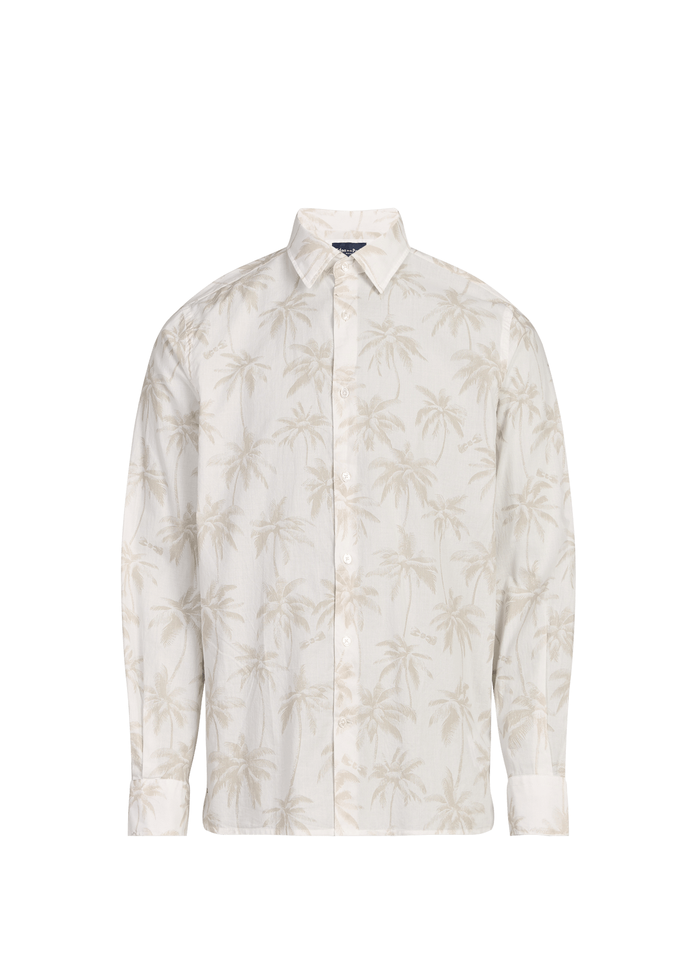 Overhemd met print van katoen EDEN PARK Beige