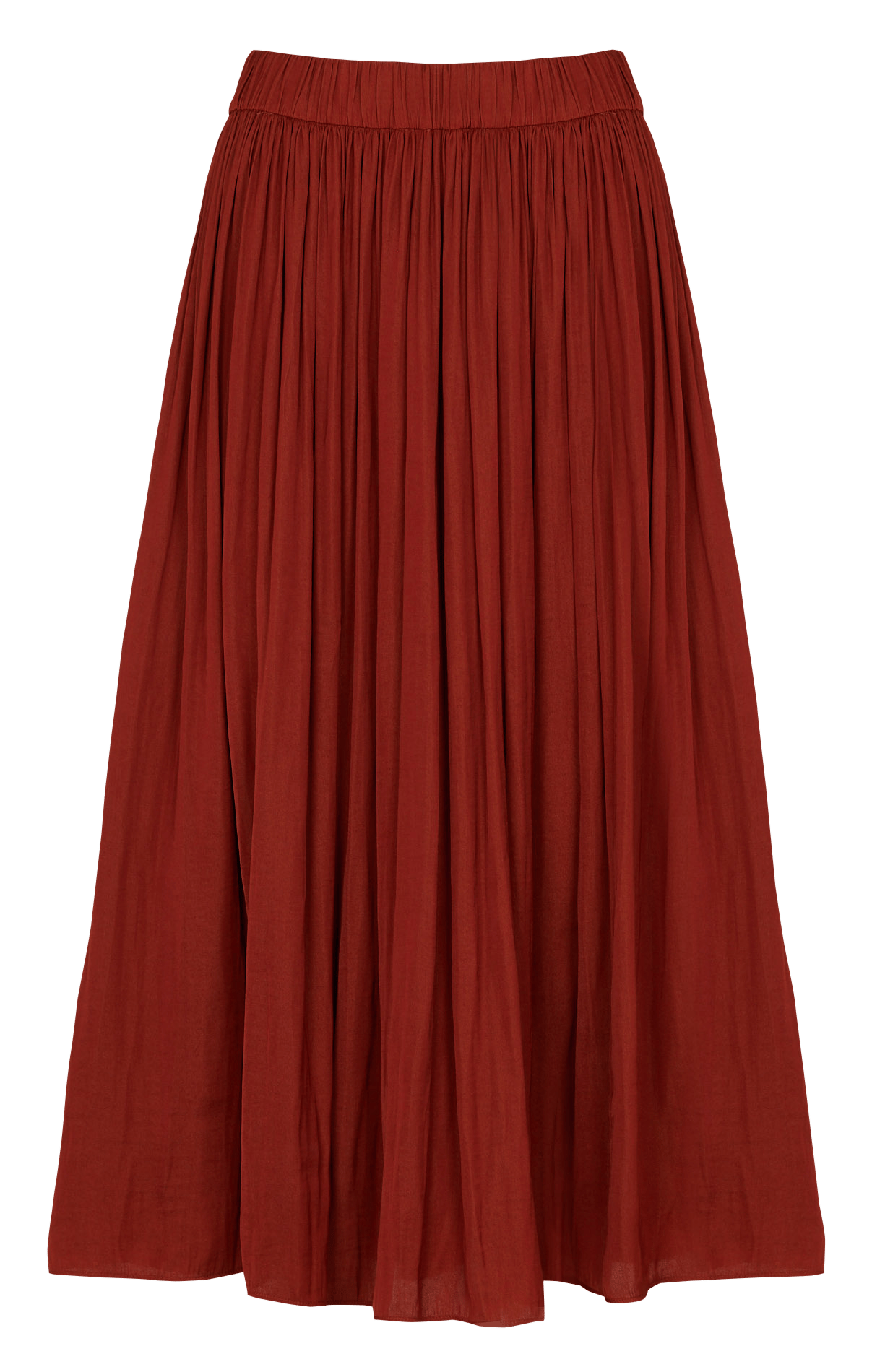 Jupe midi plissée crystal MAISON 123 Rouge