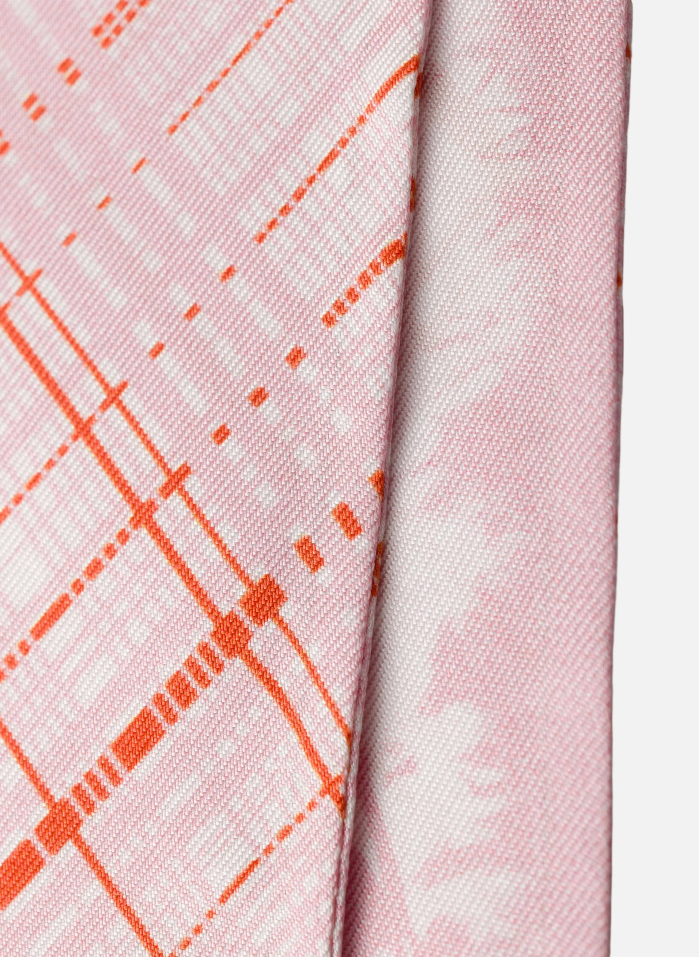 Foulard fin en sergé de soie imprimé PRADA Rose