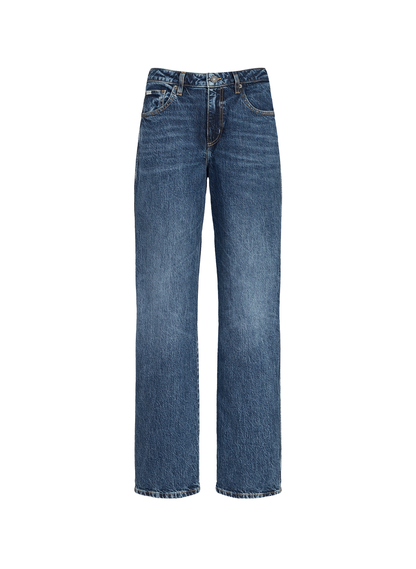 Boyfriend jeans in blended cotton GUESS Blue