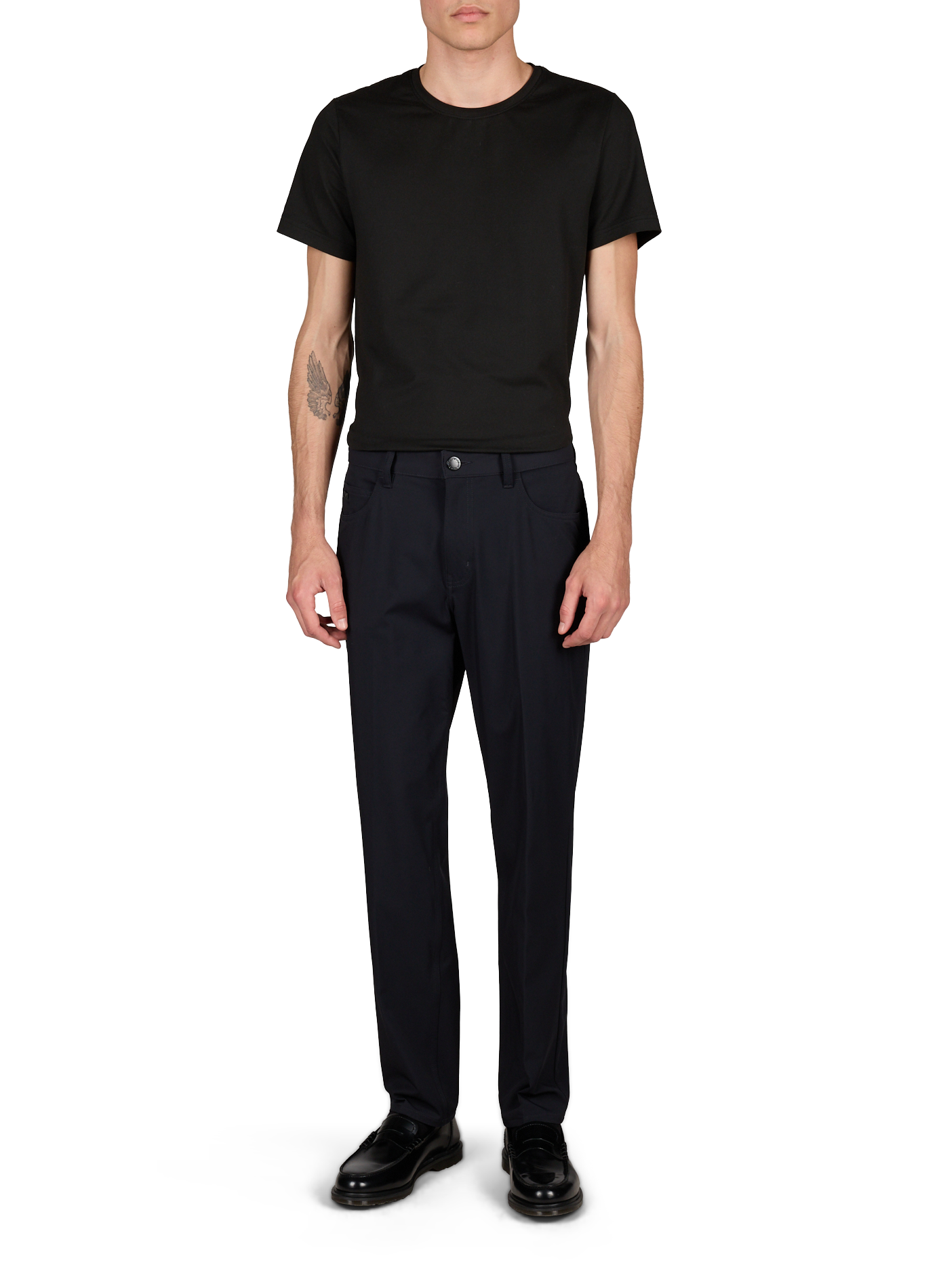 Chino-Hose einfarbig EMPORIO ARMANI Blau