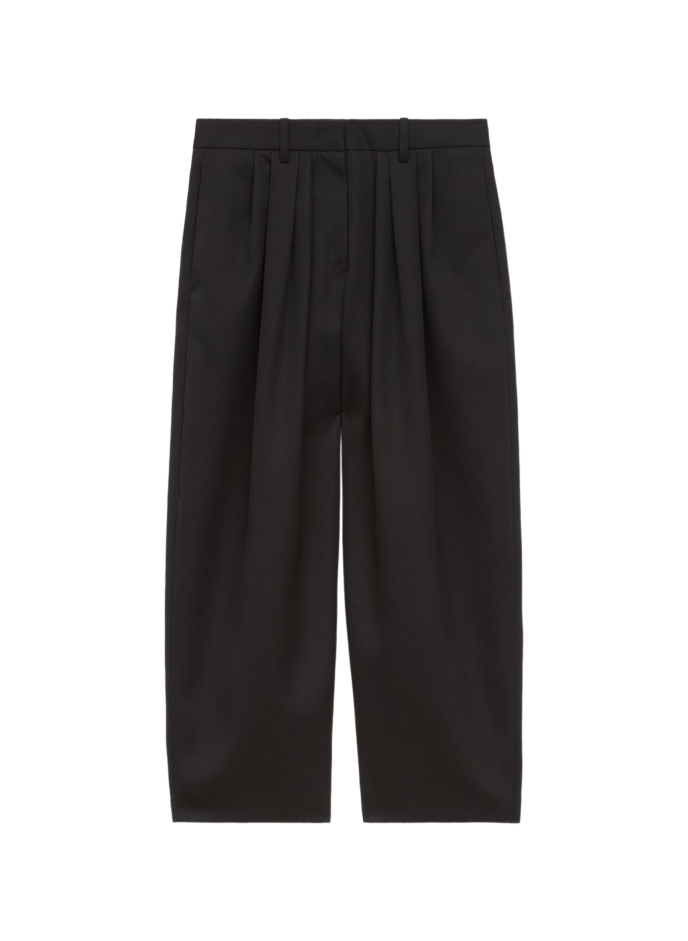 Janice pleated pants in wool and cotton ISABEL MARANT Black