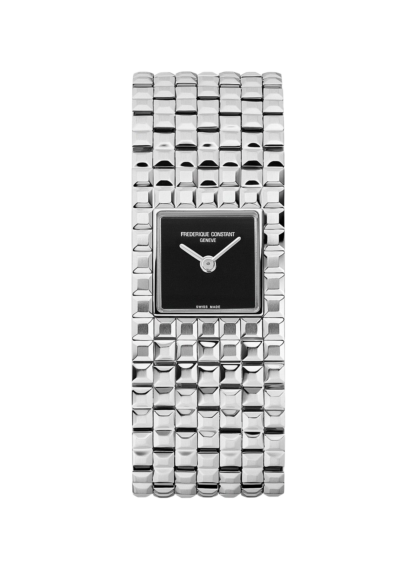 Montre quartz en acier inoxydable FREDERIQUE CONSTANT Noir