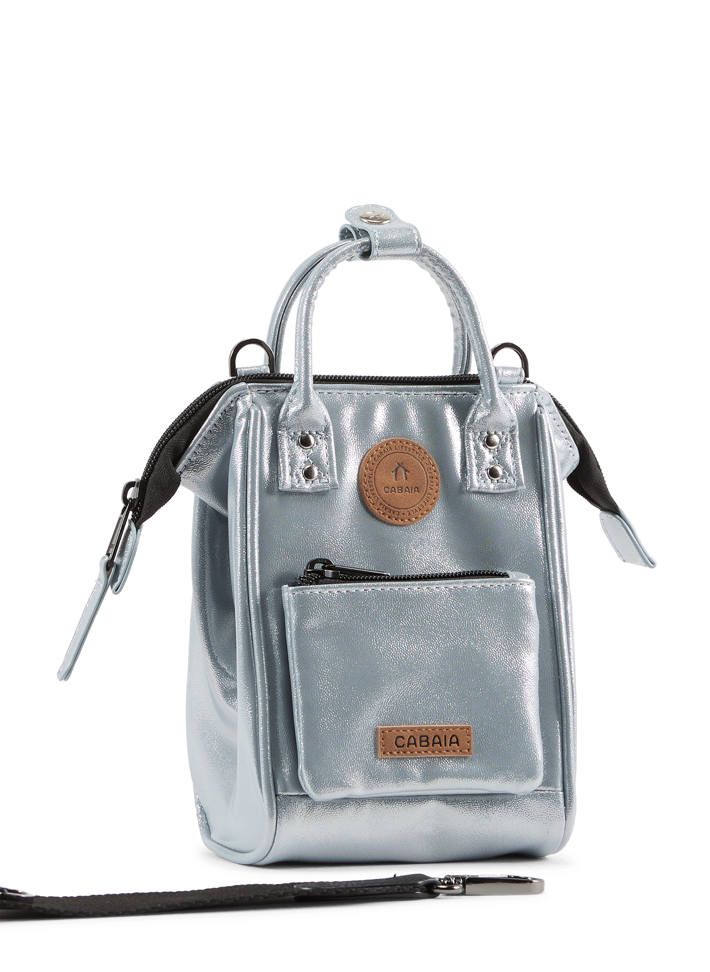 Borsa a tracolla Nano Adventurer Algeri CABAIA Argento