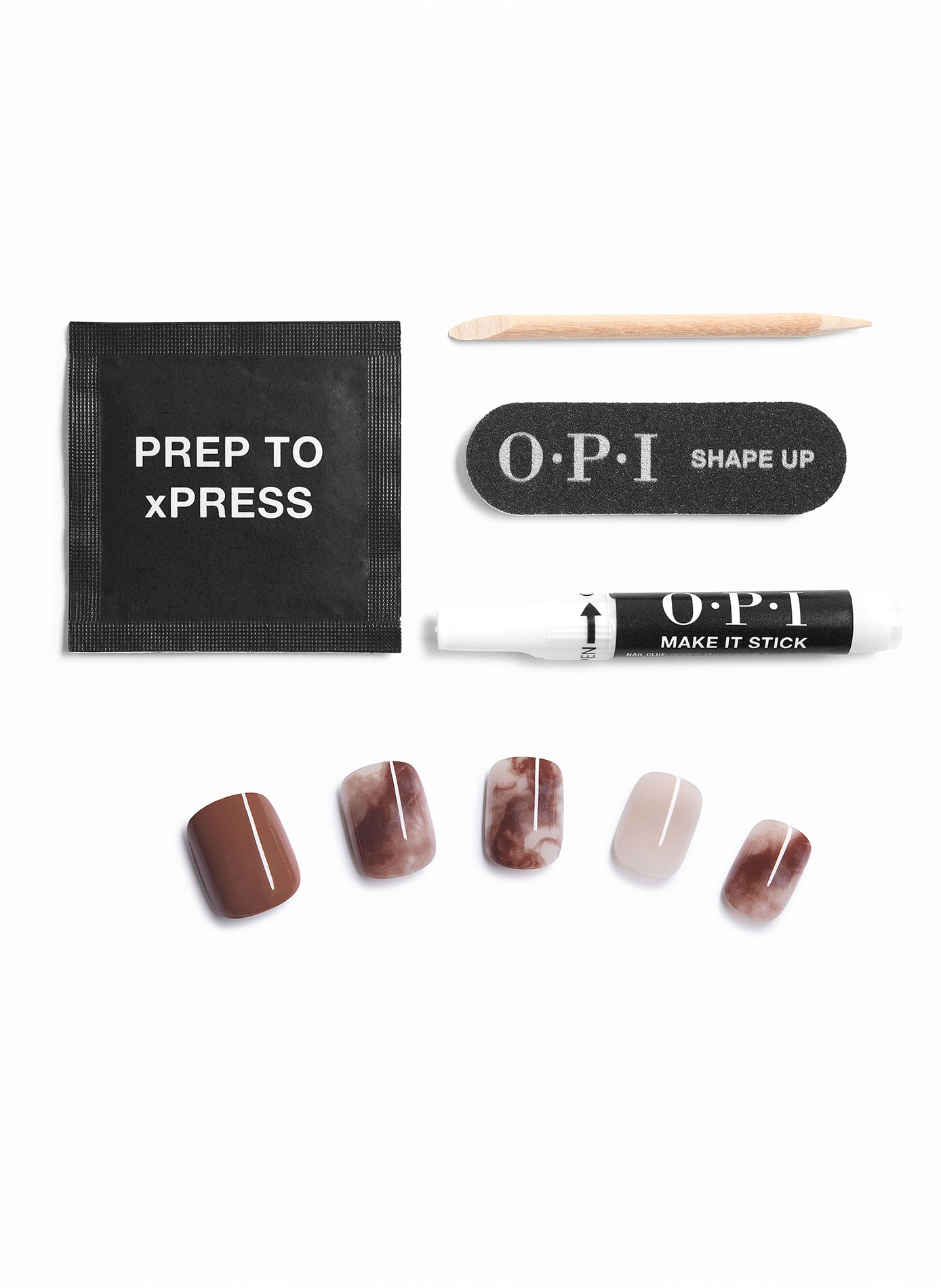 Latte-tude - xPress/On
Actitud de café - xPress/On OPI Marron moyen & beige