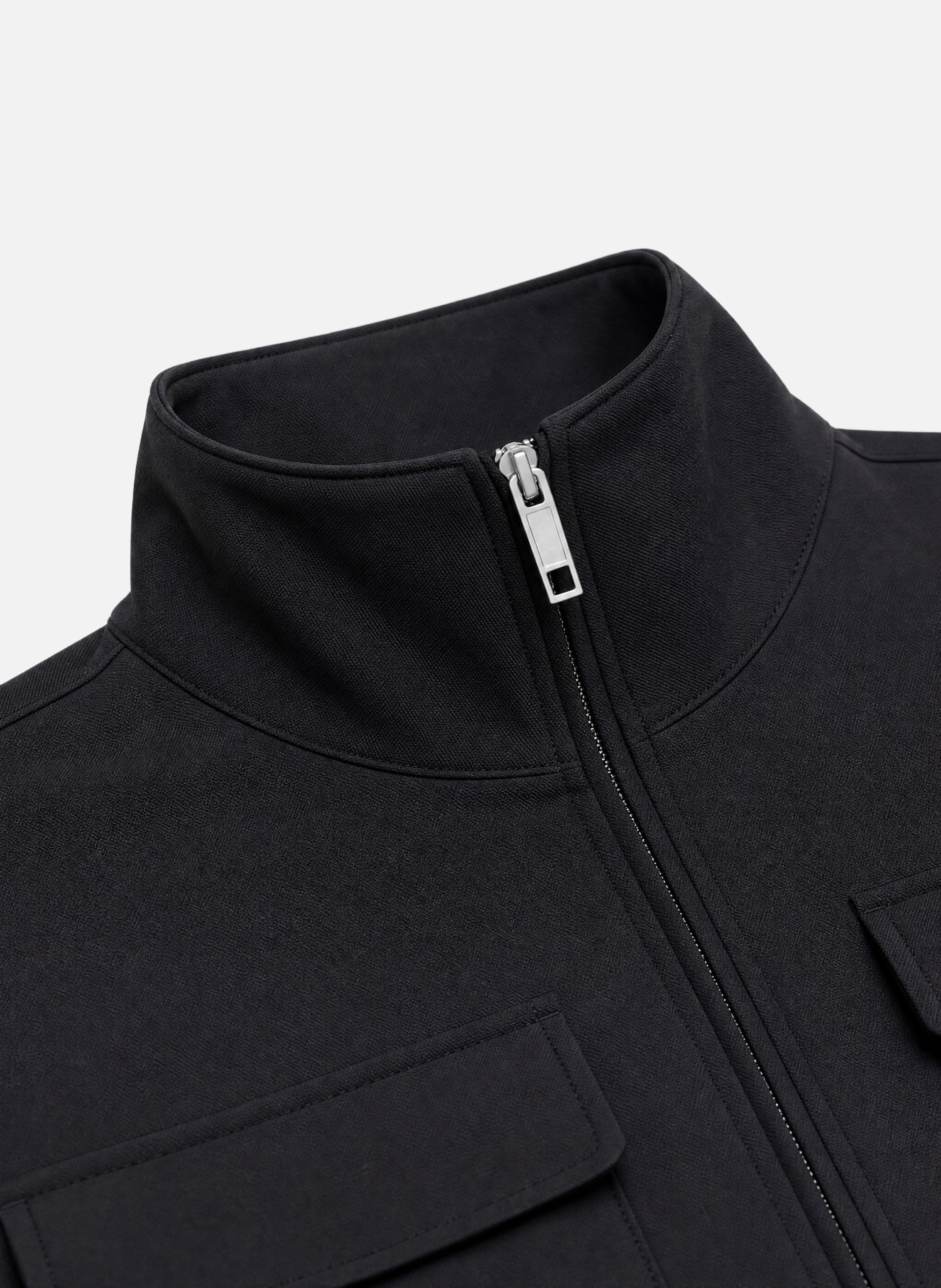 Blouson zippé en laine mélangée THE KOOPLES Noir
