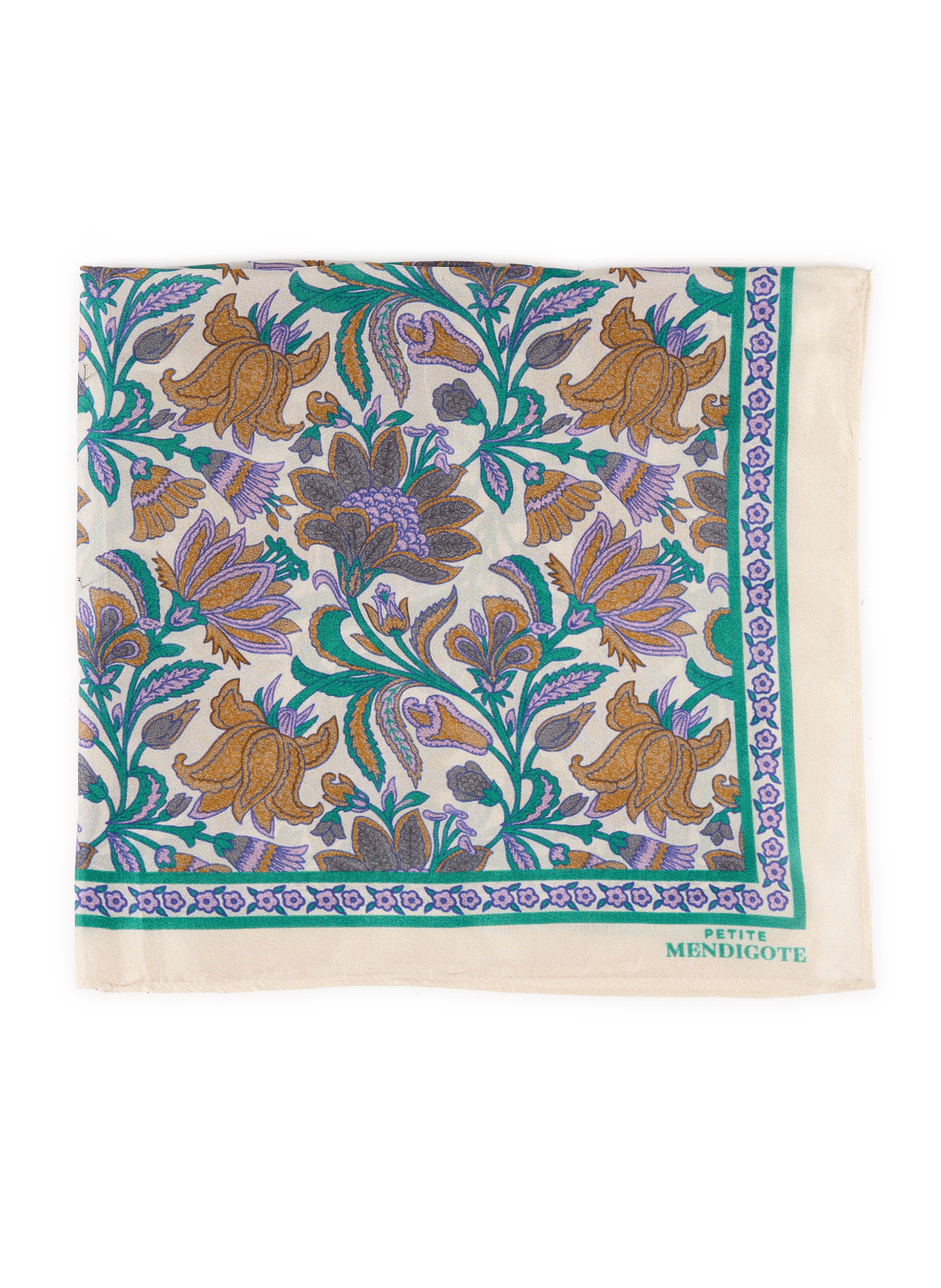 Andaromy silk scarf PETITE MENDIGOTE Beige