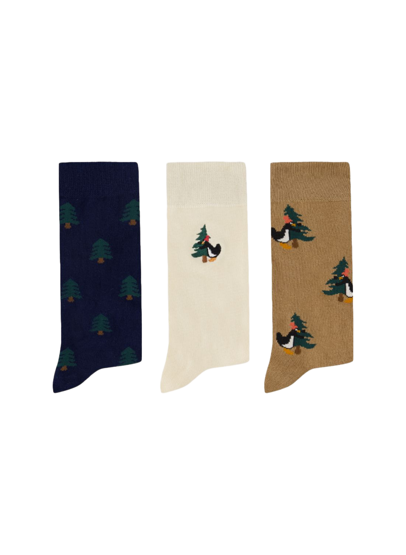 Lot de 3 paires de chaussettes en coton mélangé FAGUO Braun