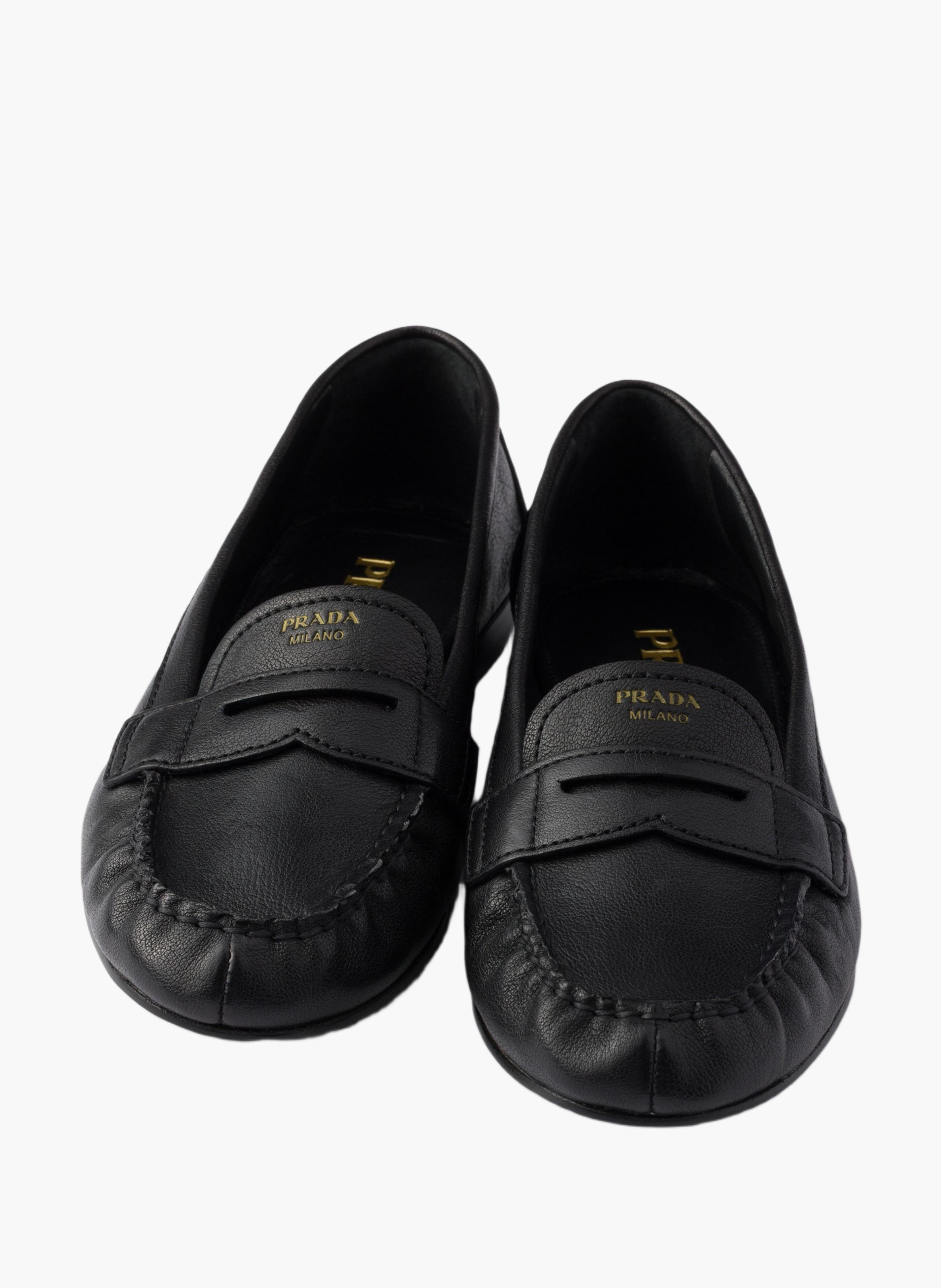 Mocassins en cuir PRADA Noir