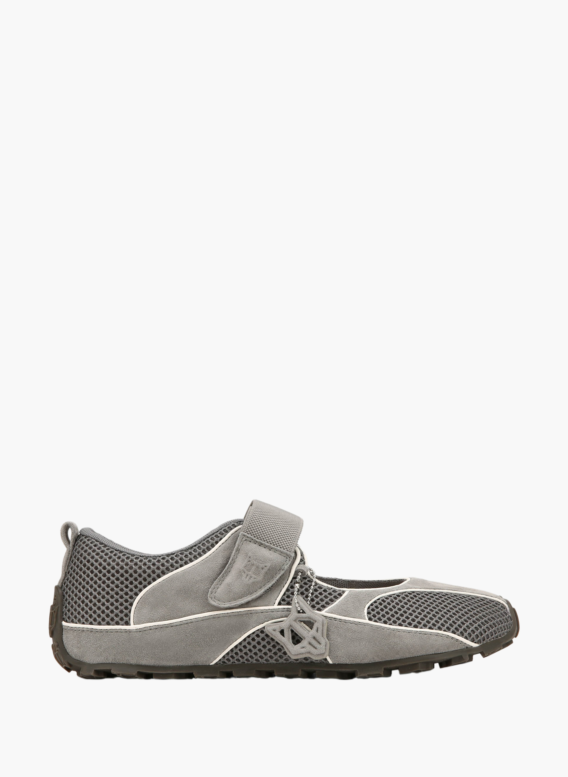 Letto sneakers van suède en mesh NAKED WOLFE Grijs