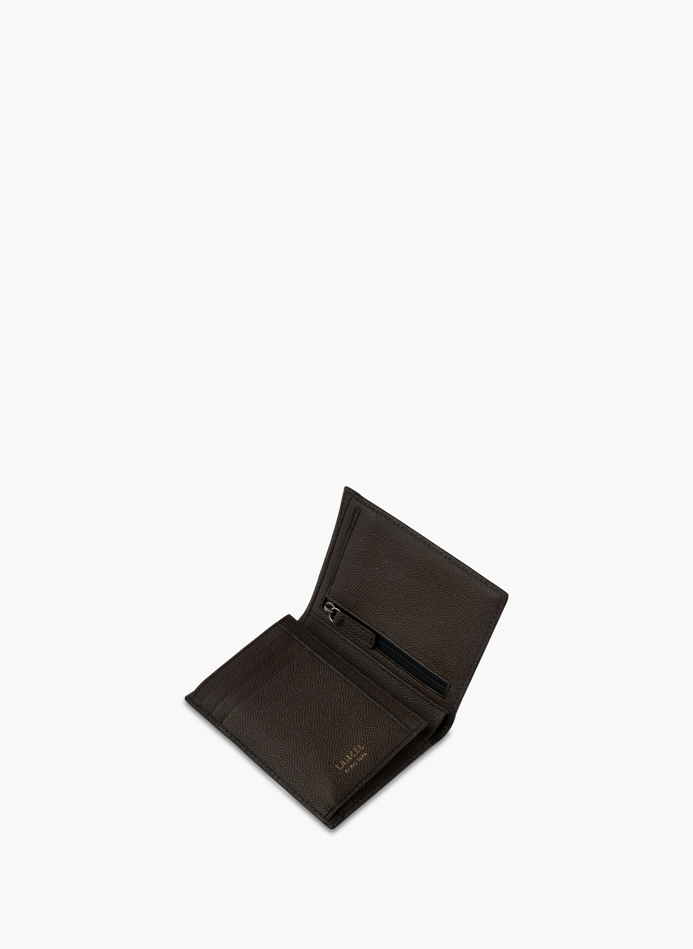 Portefeuille européen 9 fentes charlie de lancel en cuir LANCEL Gris
