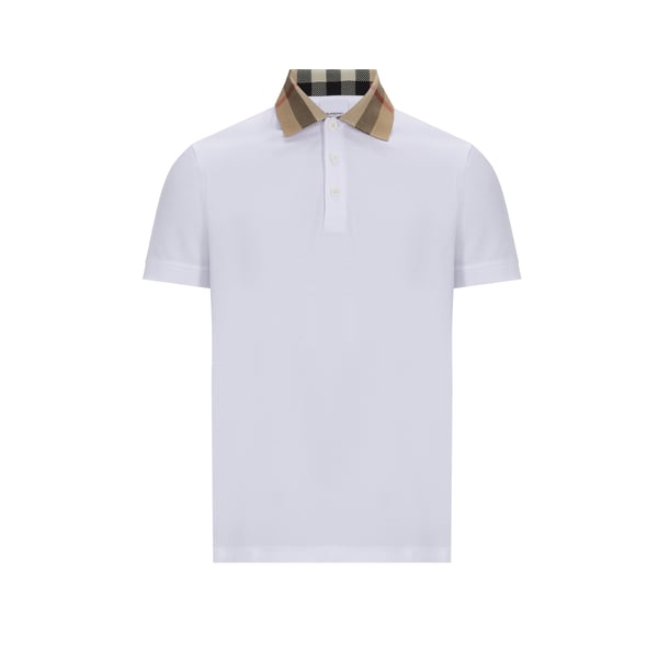 Polo avec col à motif Check