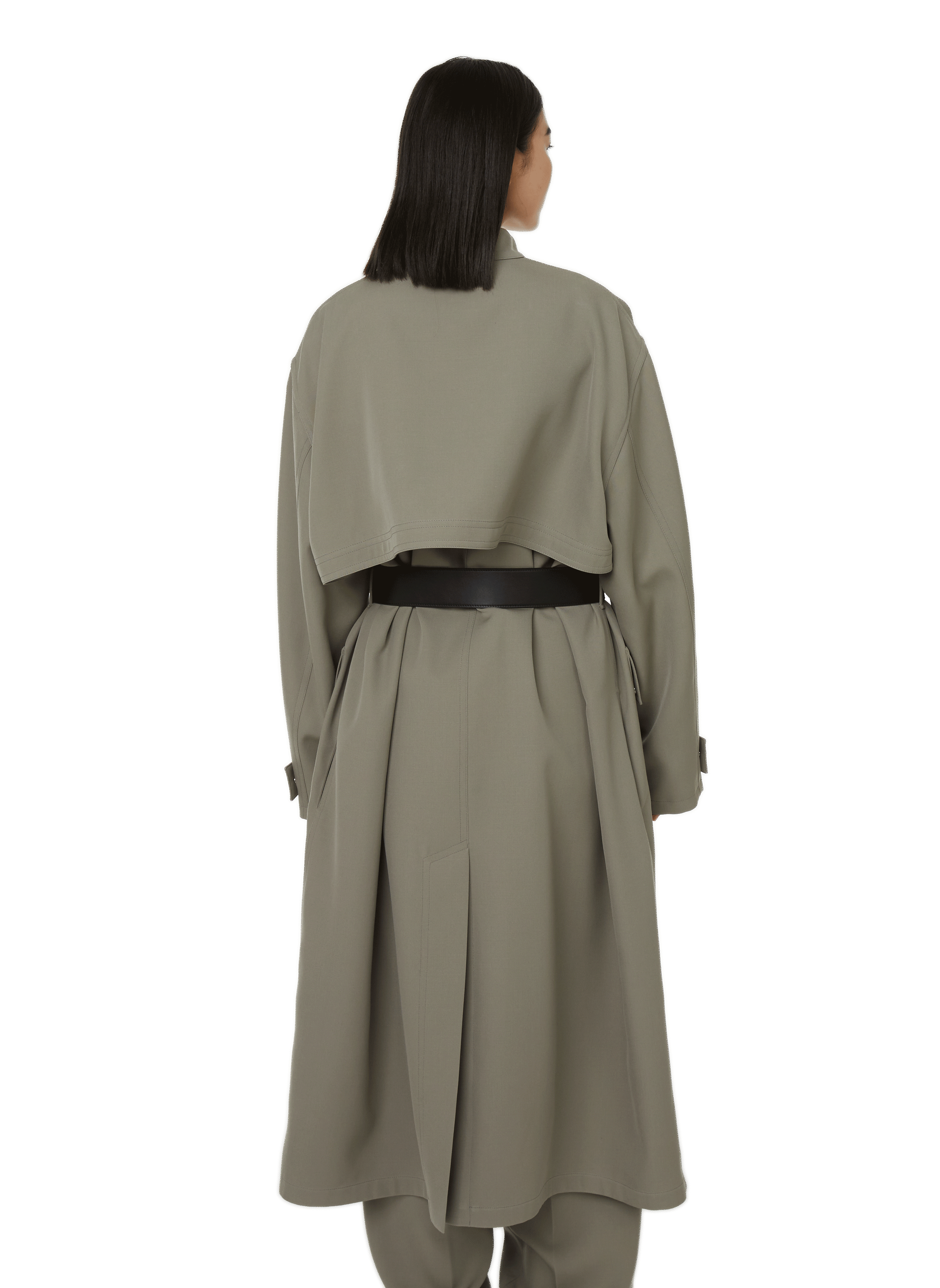 Wool coat JIL SANDER Green