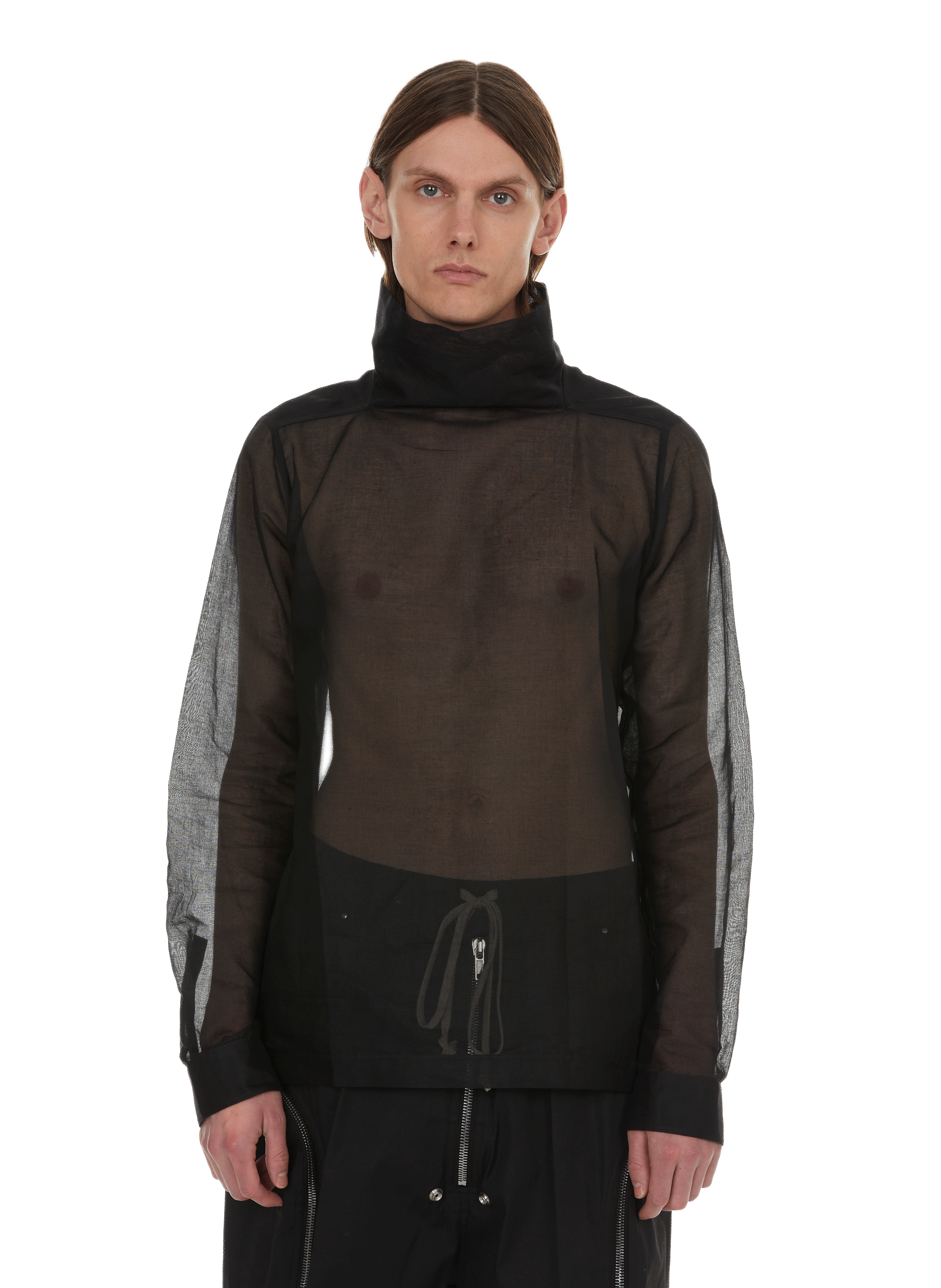 RICK OWENS Blouse en coton Noir