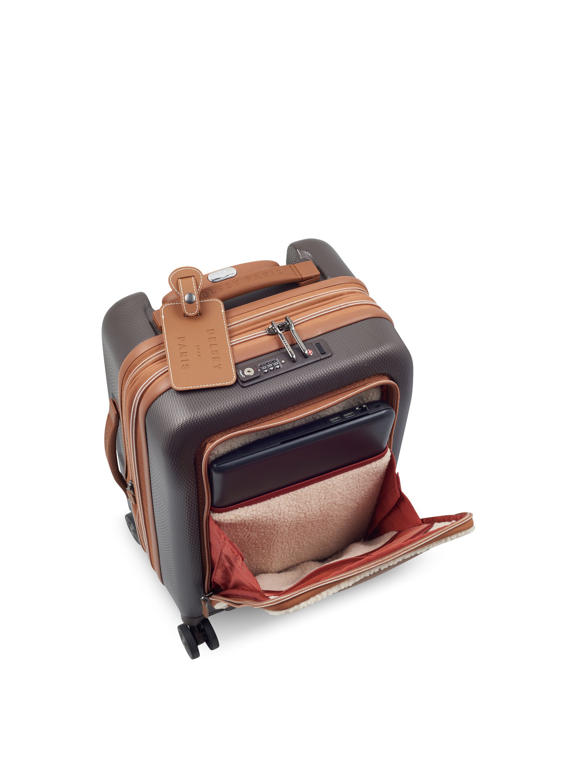 Valise cabine rigide taille s - chatelet air 2.0 DELSEY PARIS Marron