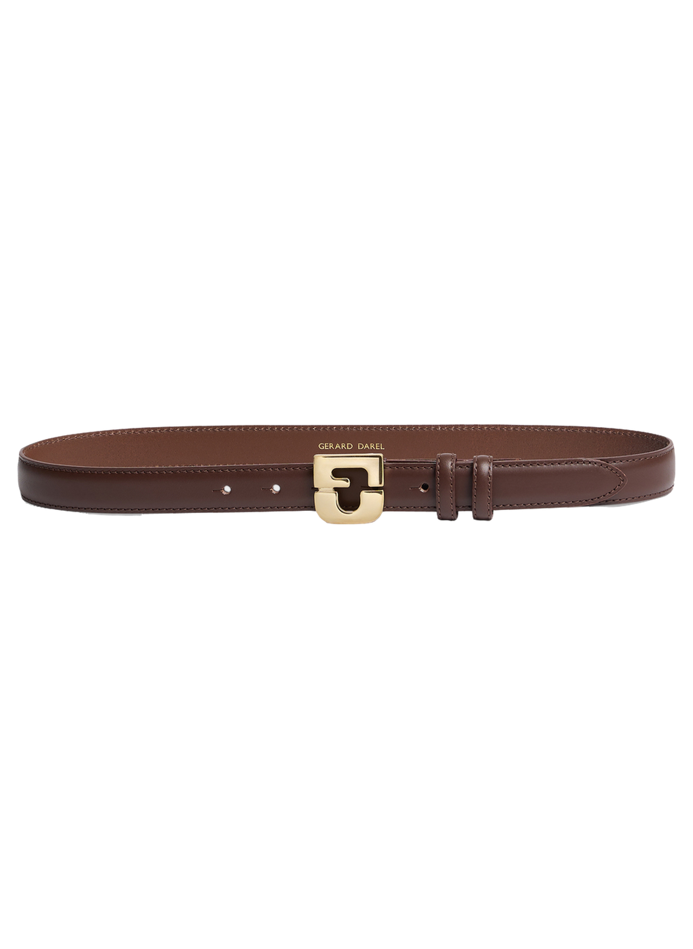 Ceinture signature en cuir - le lauren GERARD DAREL Marron