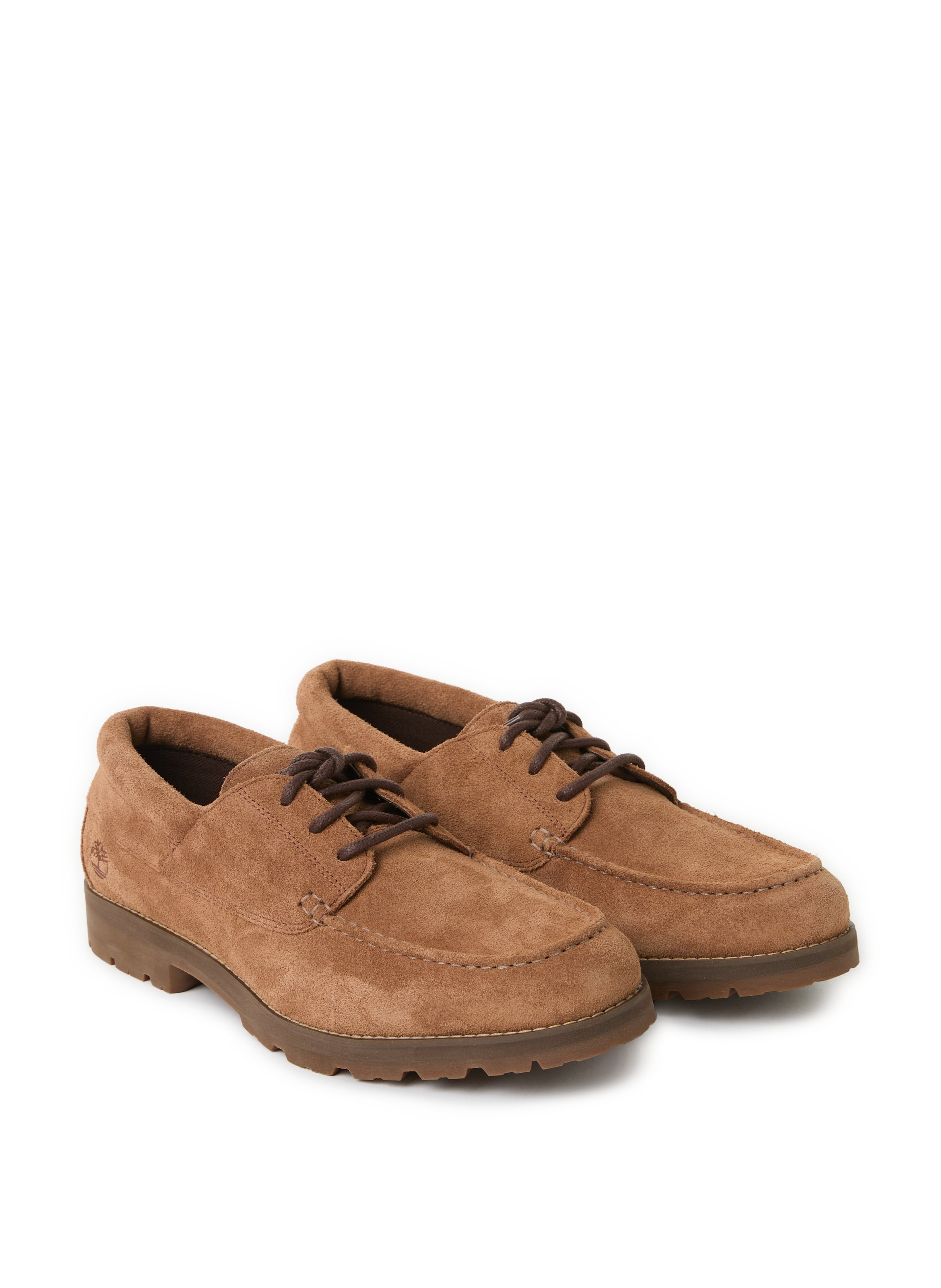 Britton Square suede leather derbies TIMBERLAND Brown