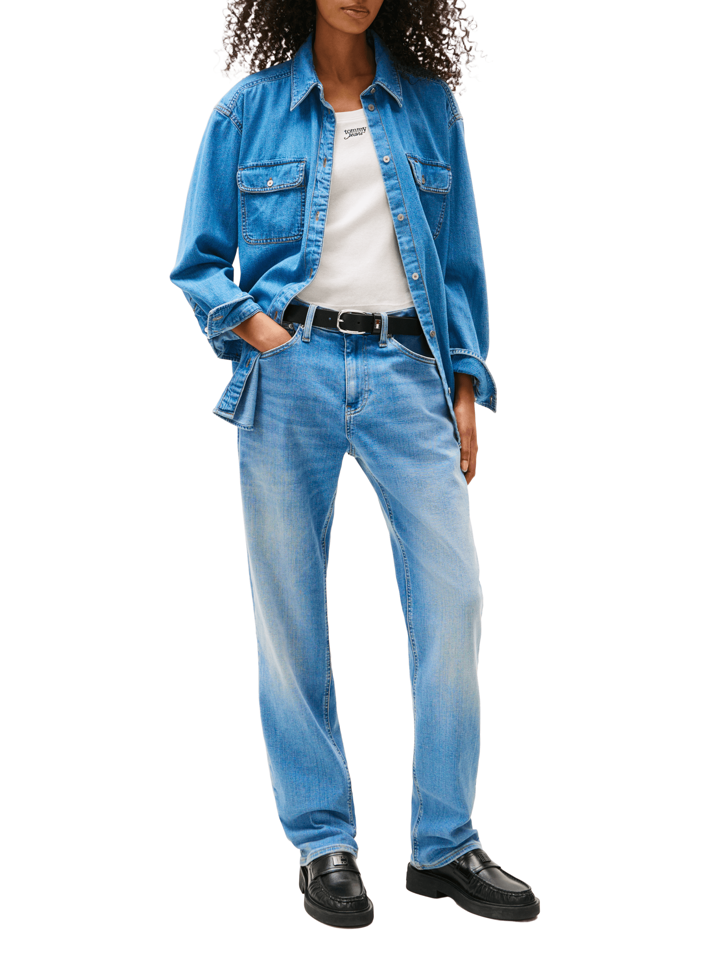 Casual denim shirt TOMMY HILFIGER Blue