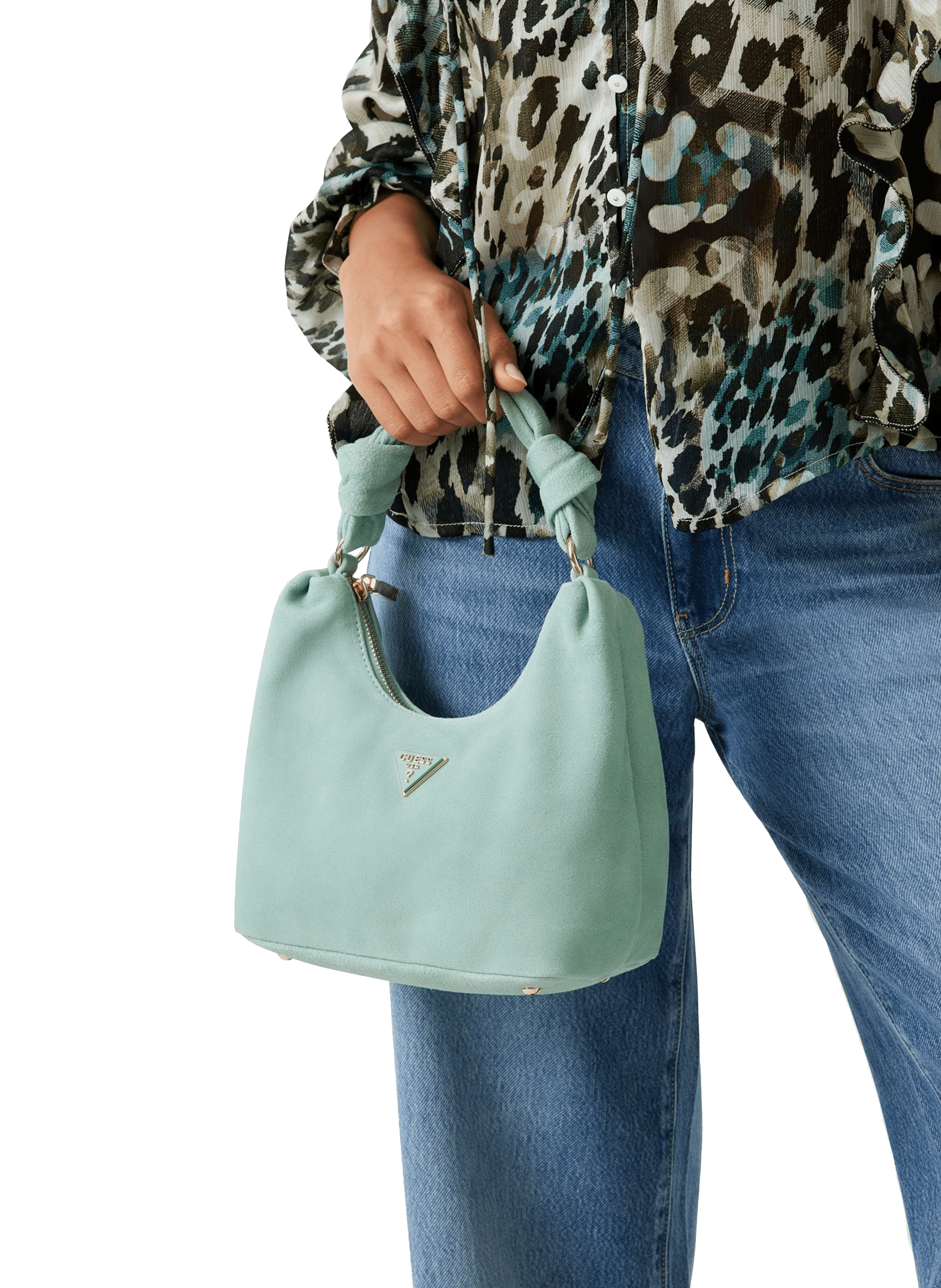 Issota leather handbag GUESS Blue