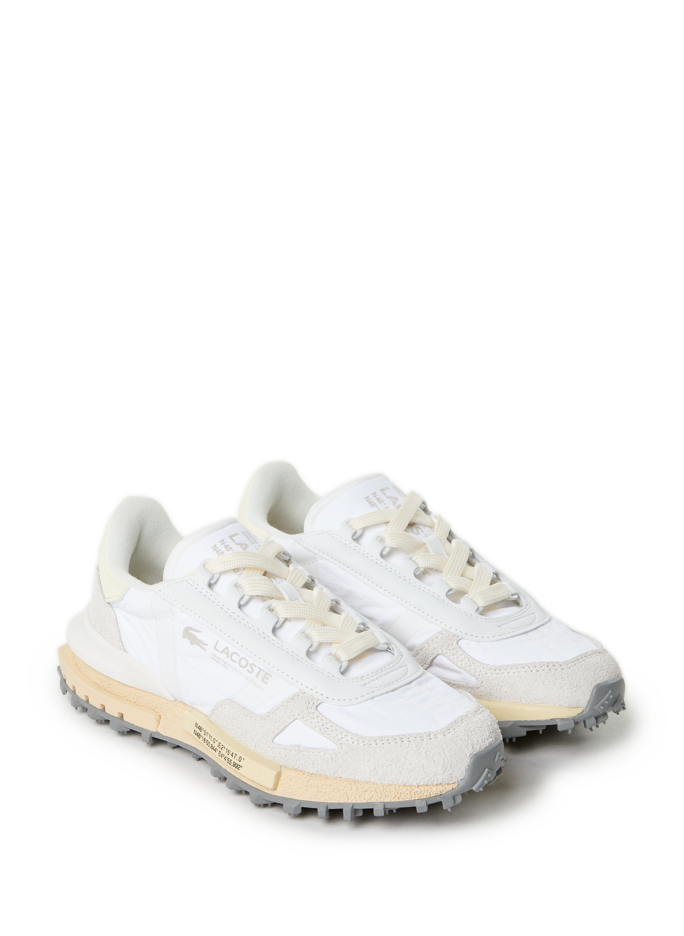 Baskets bi-matière LACOSTE Multicolore