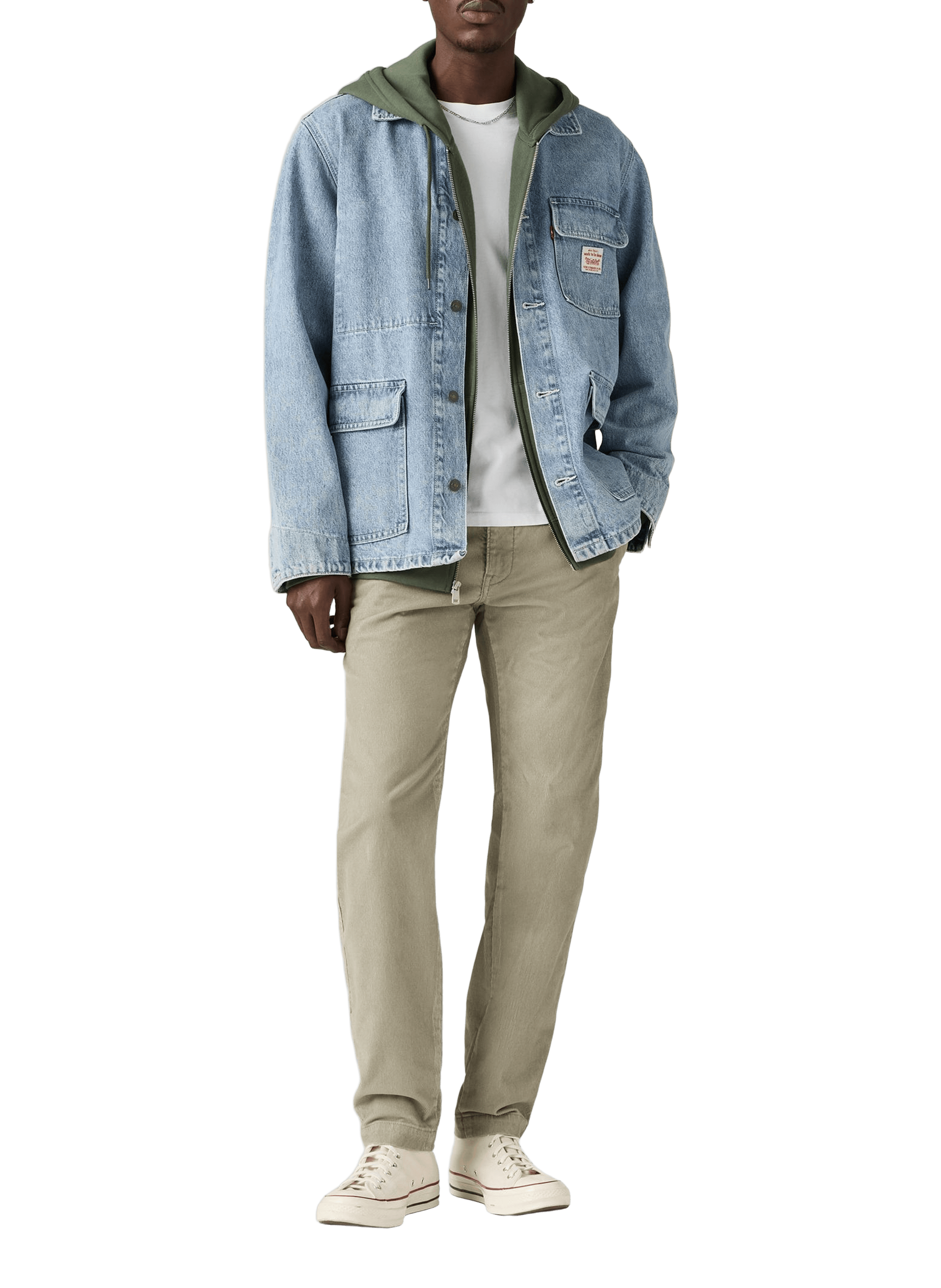 Ribbed trousers LEVI'S Beige