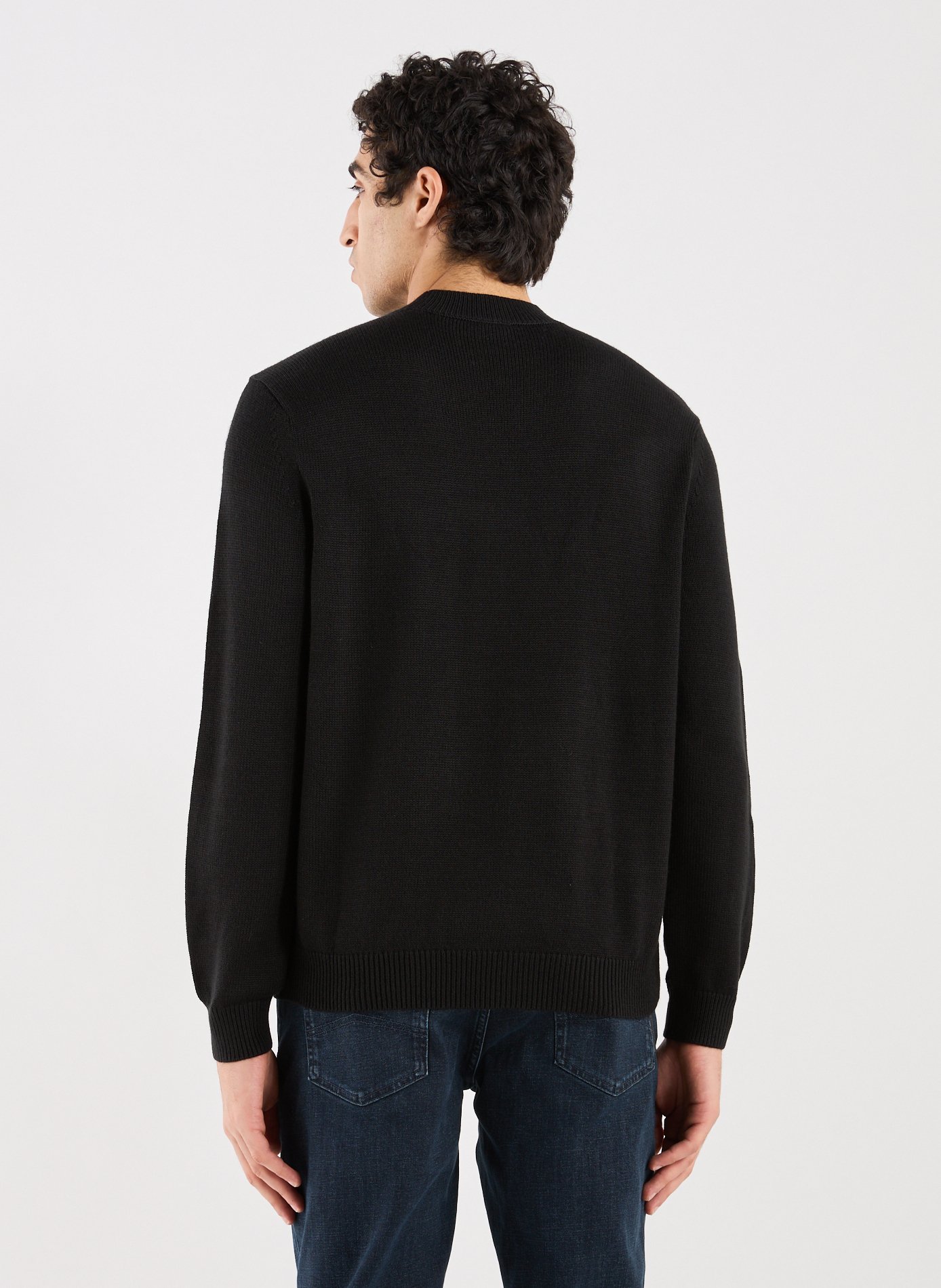 Cotton-blend jumper ARMANI EXCHANGE Black