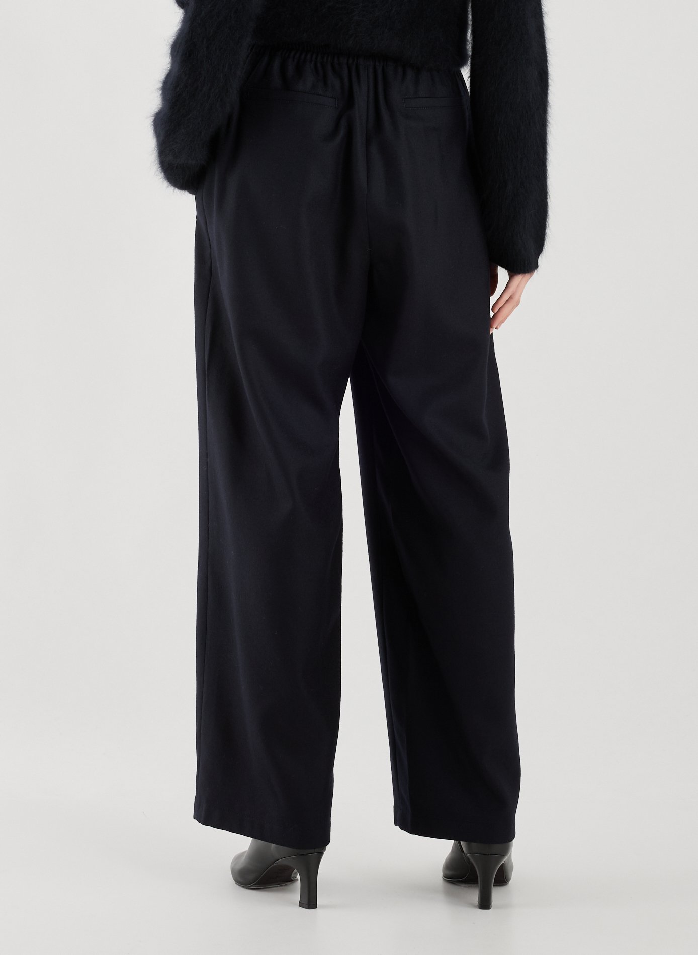 Pantalon fluide en laine LE 17 SEPTEMBRE Bleu