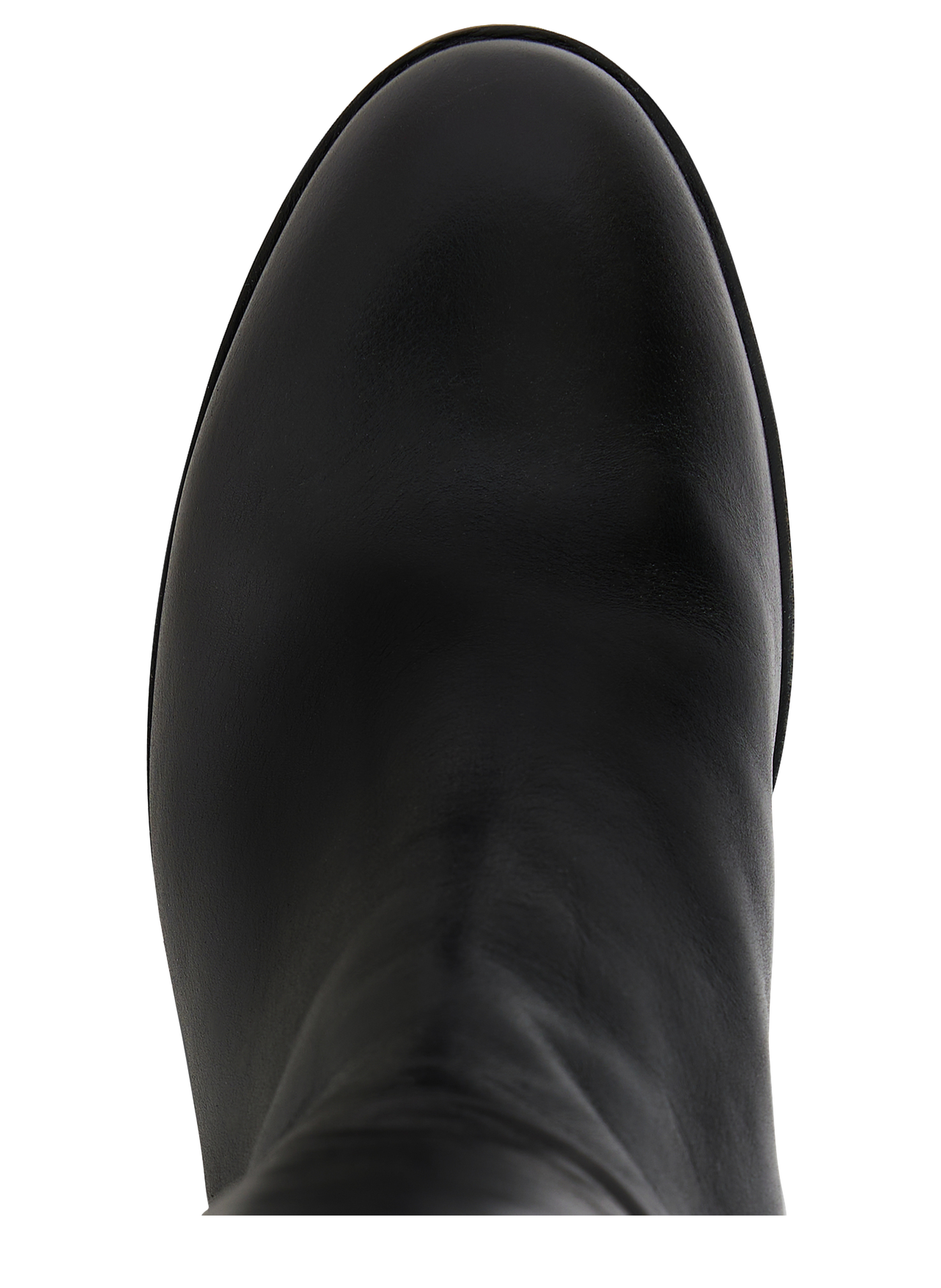 Bottes en cuir marron à talon - lizzie PABLO Noir