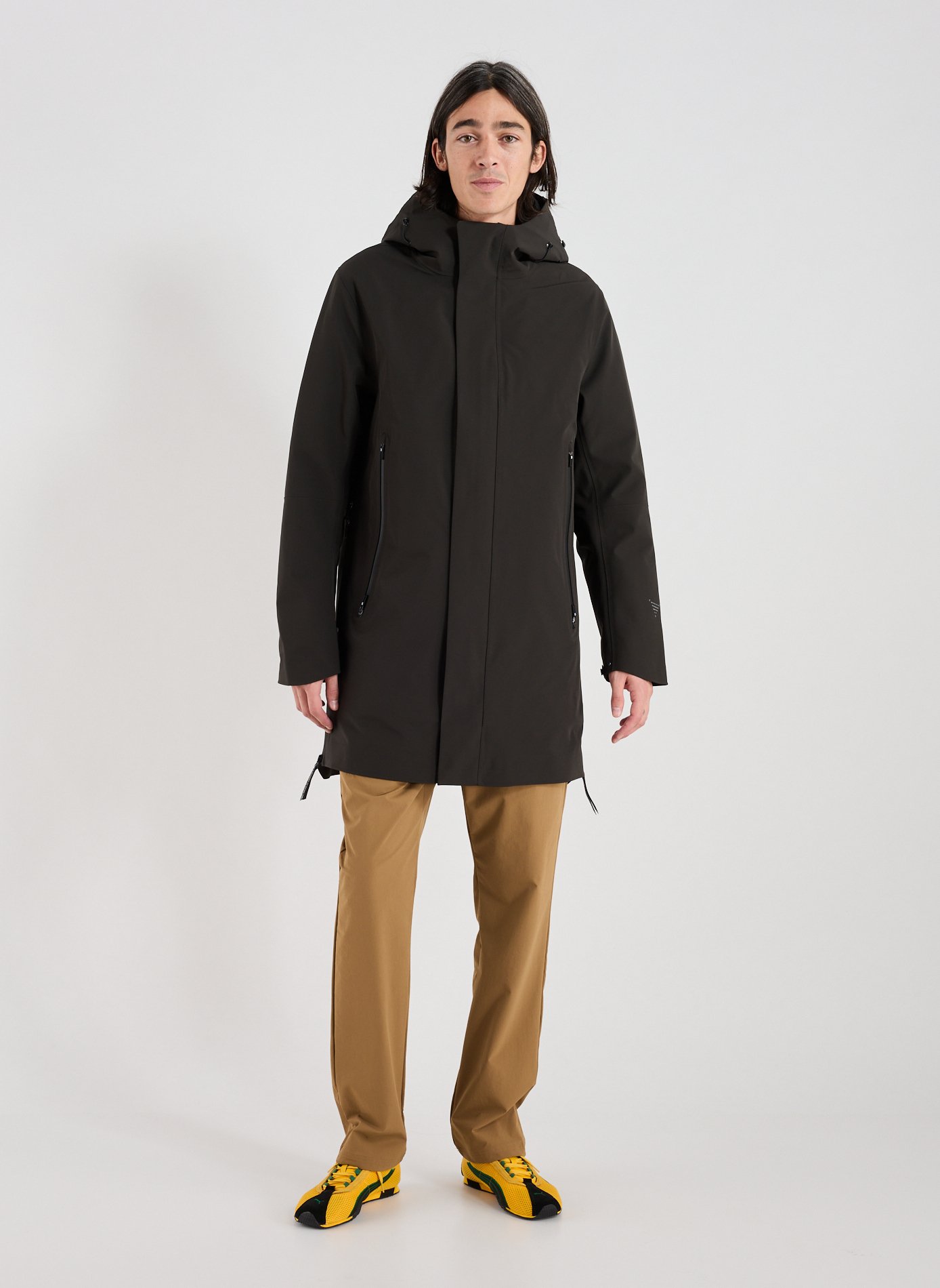 Parka with removable lining and hood KRAKATAU Khaki