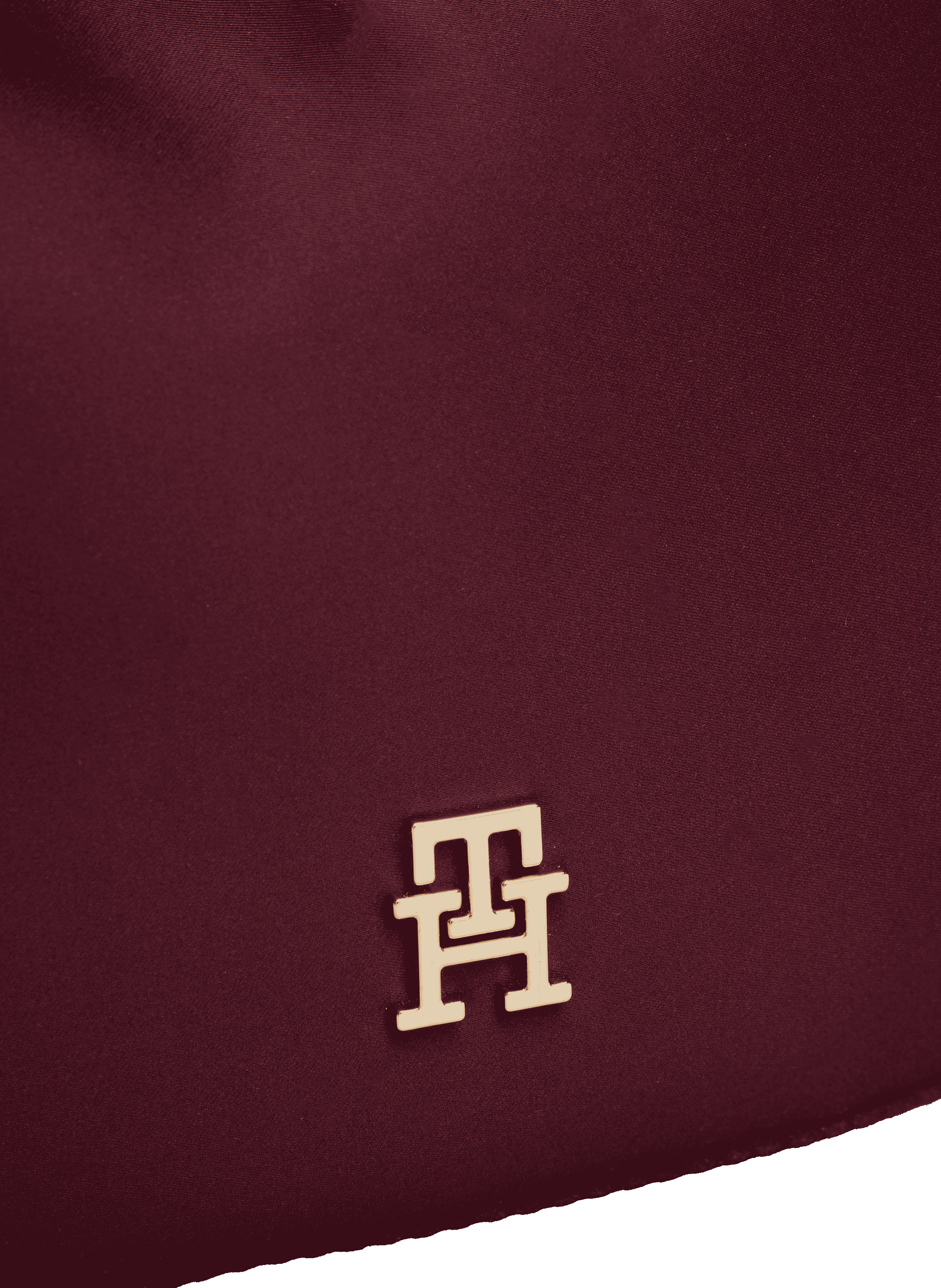 Handbag with metal handle in bracelet style TOMMY HILFIGER Red