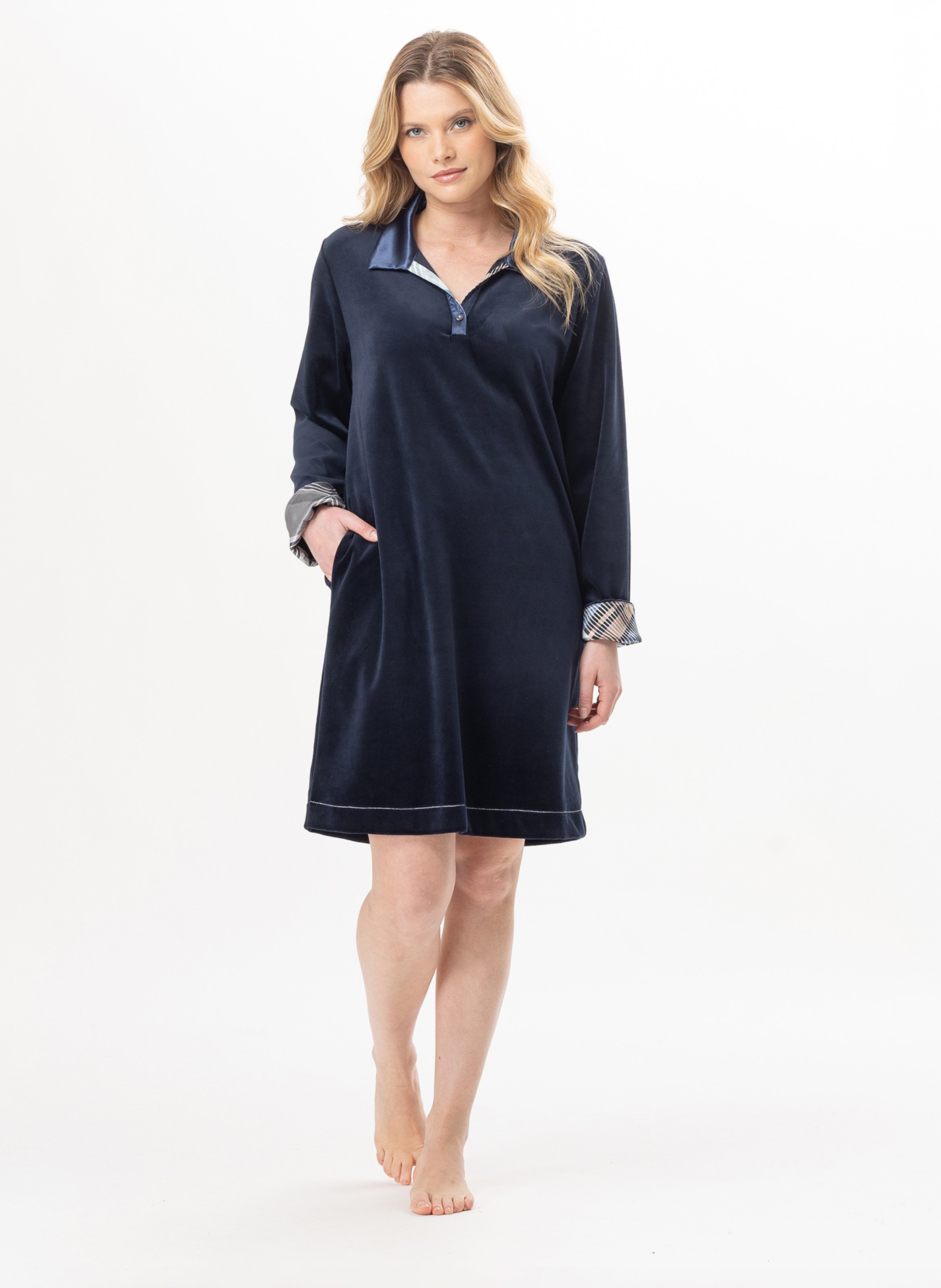Robe en velours bradley 140 LE CHAT Bleu