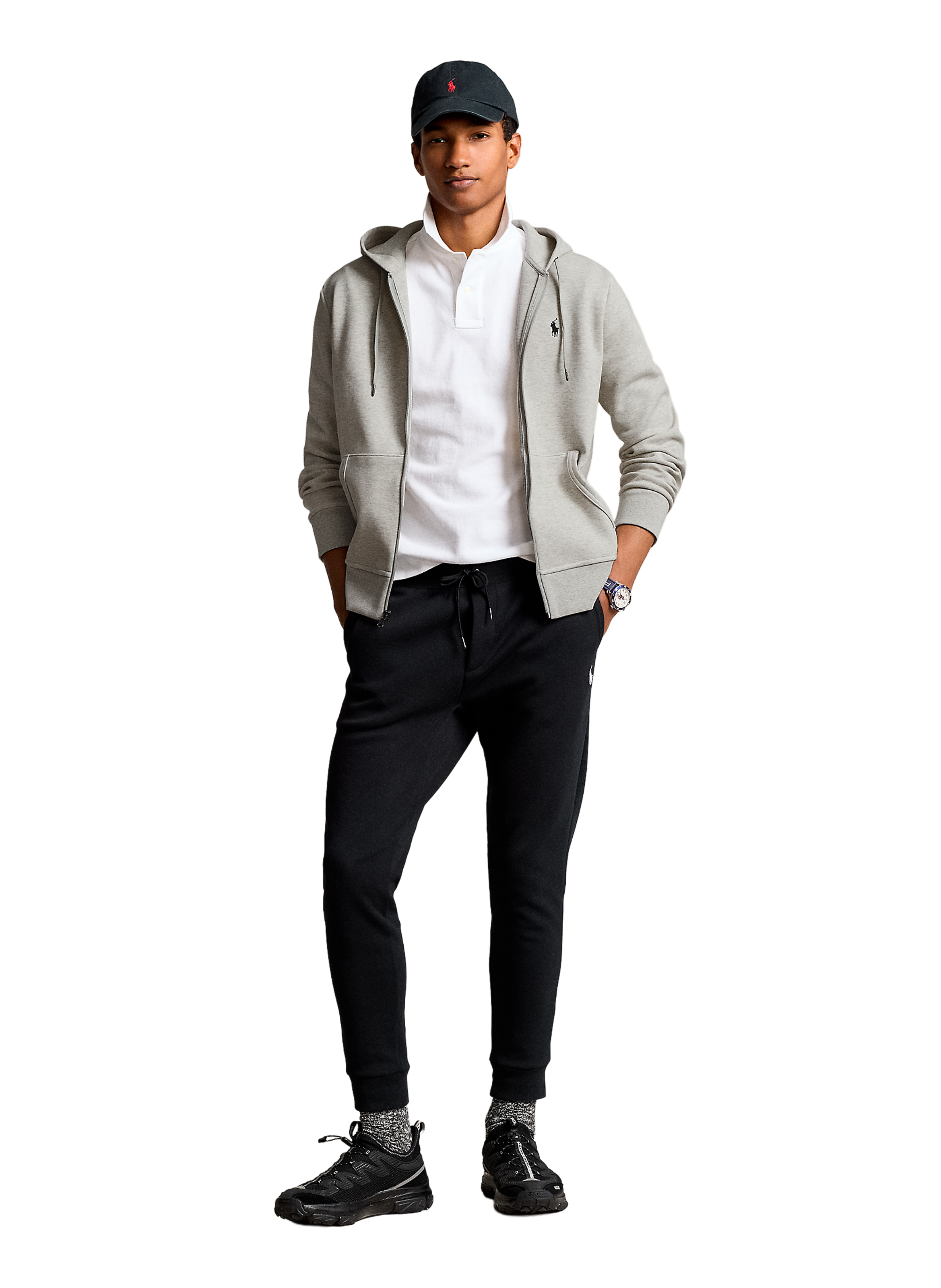 Cotton zip-up hoodie  POLO RALPH LAUREN Grey