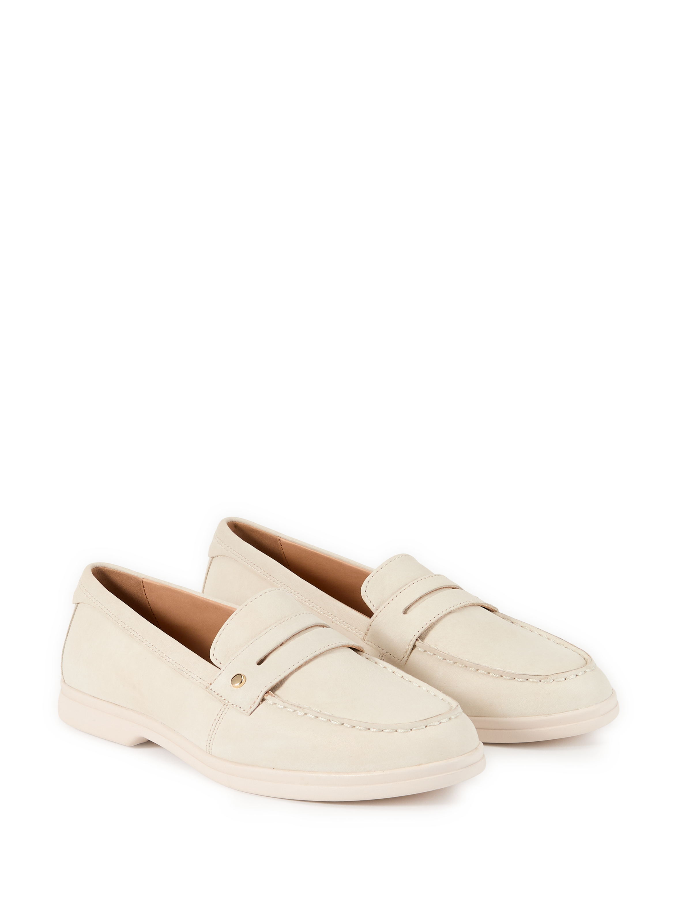 XAND 3 leather moccasins GEOX Beige