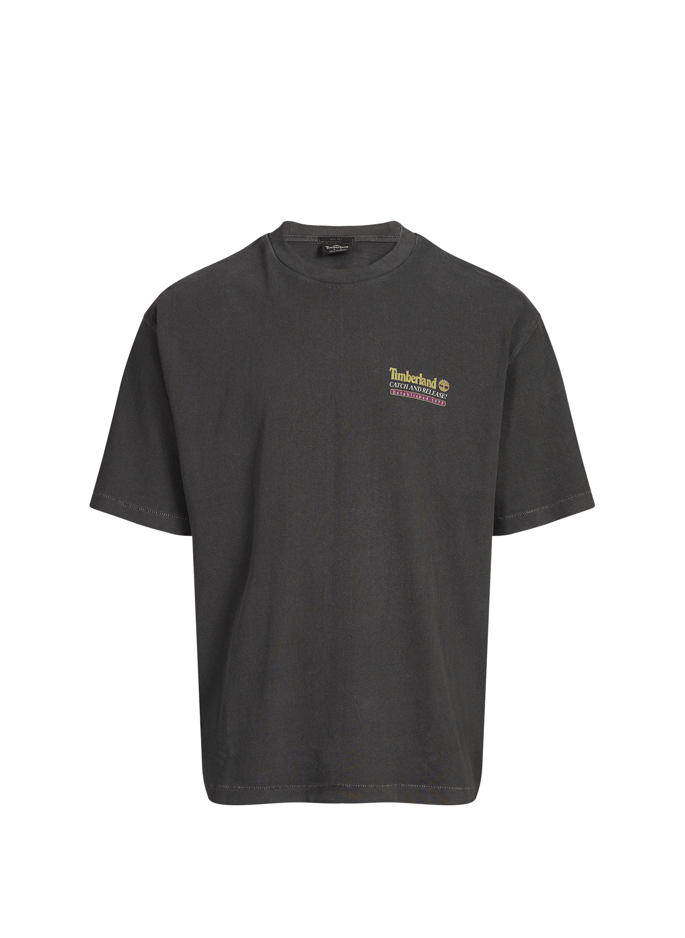 T-shirt à imprimé en coton TIMBERLAND Noir