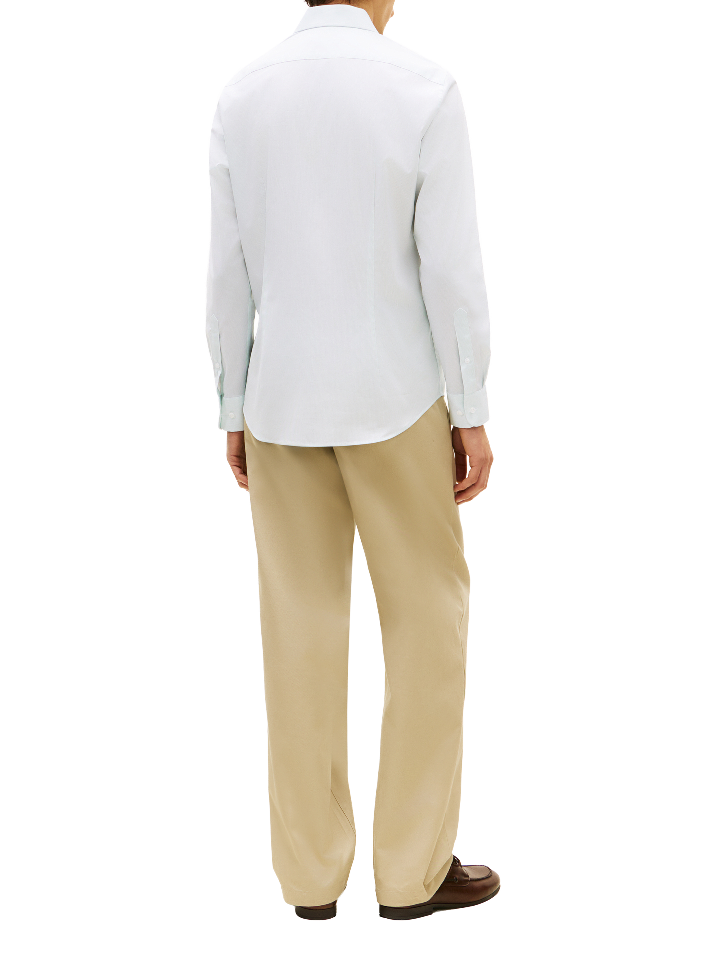 Straight cotton blend Shirt TOMMY HILFIGER Green