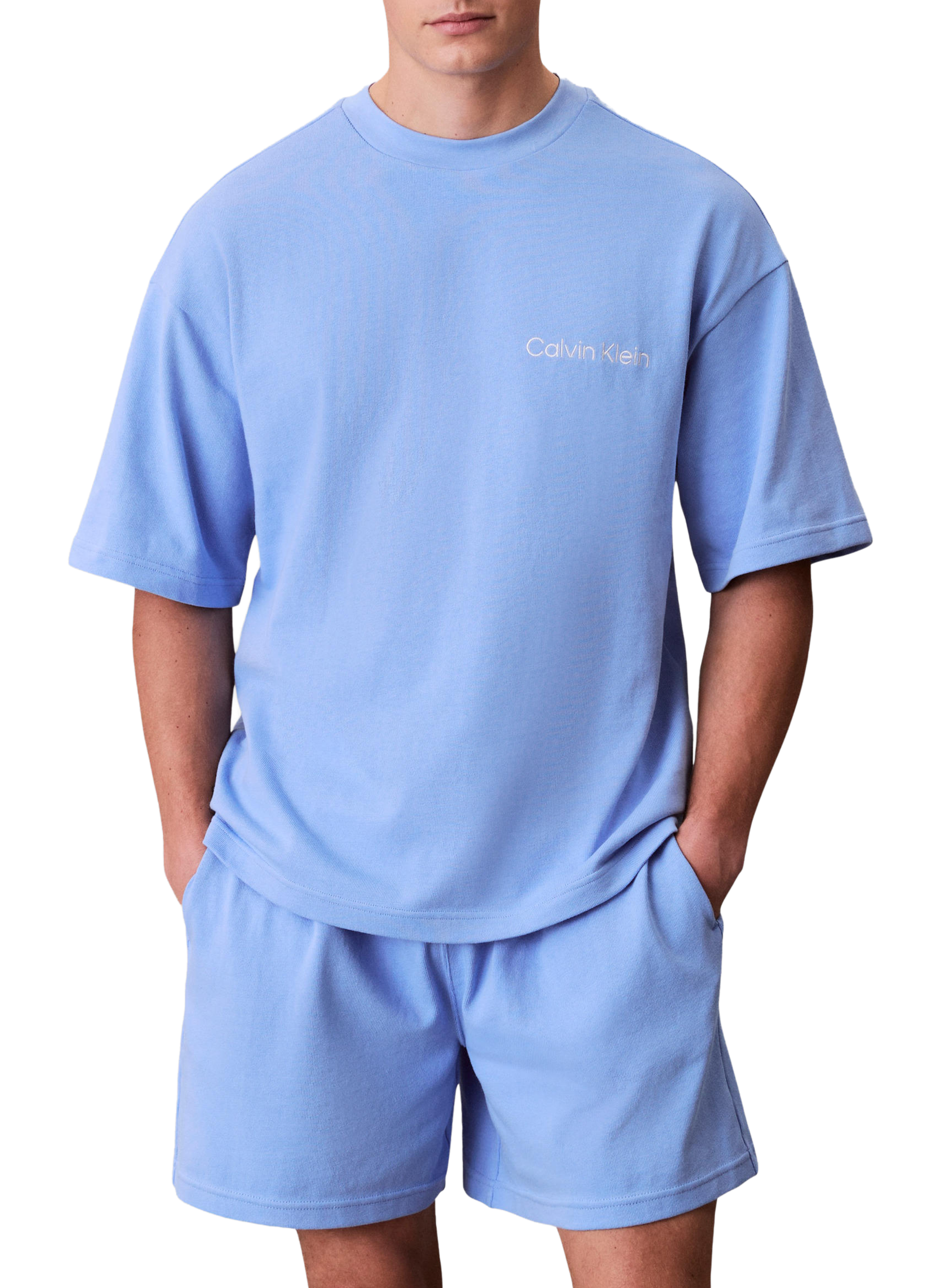 Set di pigiami corti in cotone CALVIN KLEIN Blu