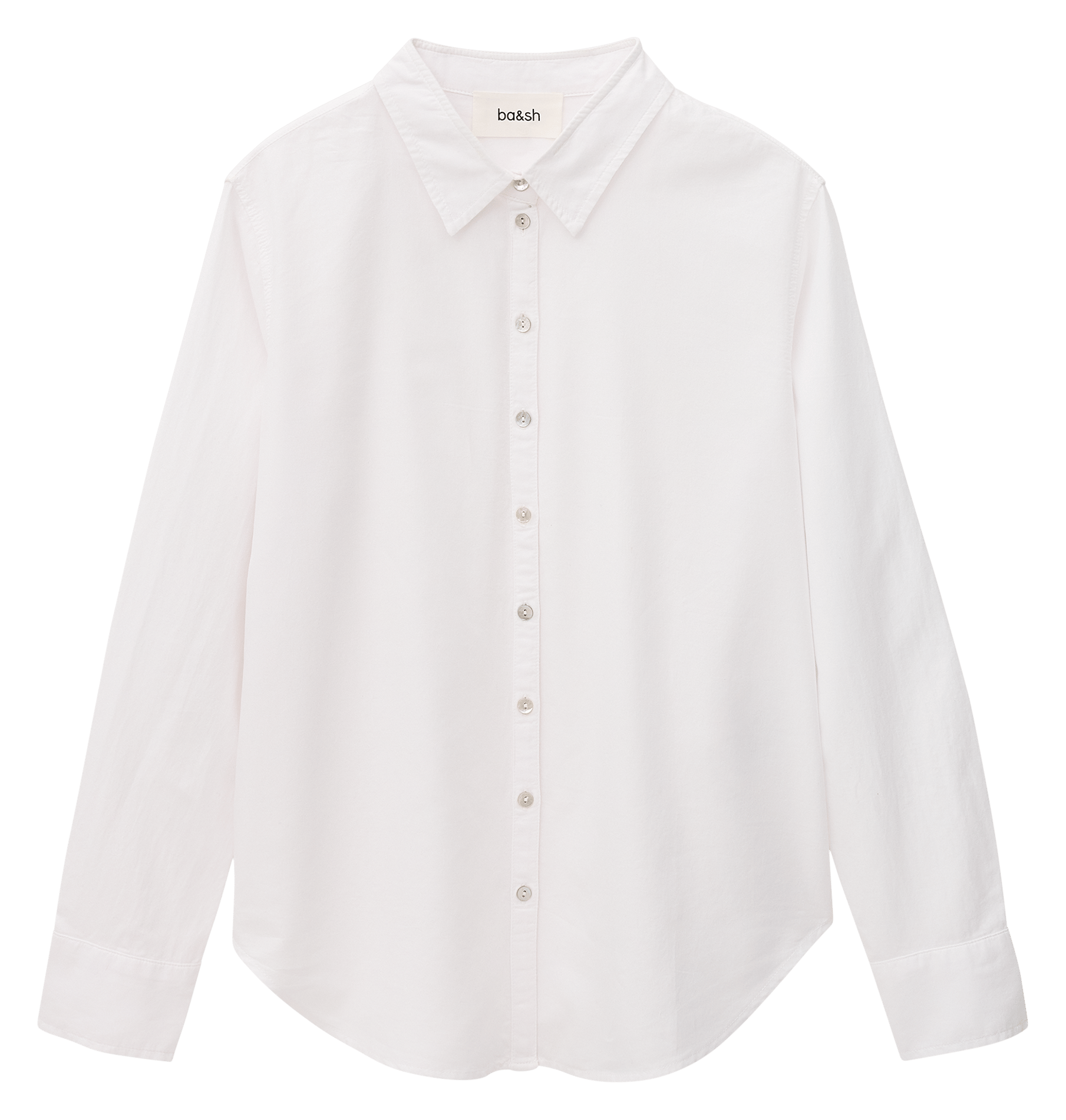 Chemise col classique en coton chiren BA&SH Blanc