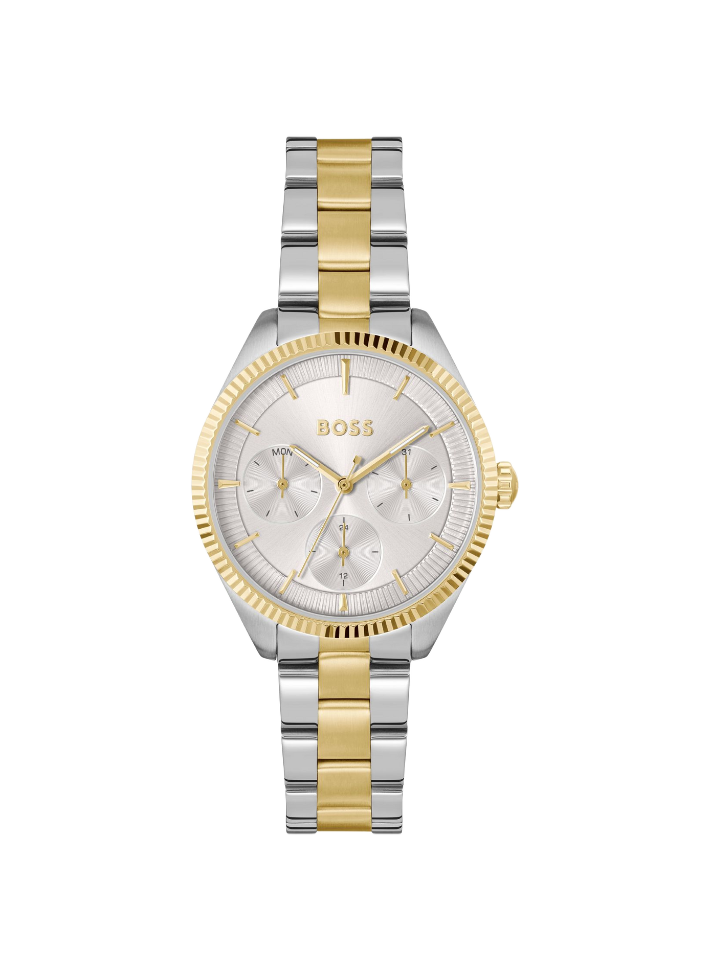 Montre quartz Sage Sport en acier inoxydable BOSS MONTRES Blanc