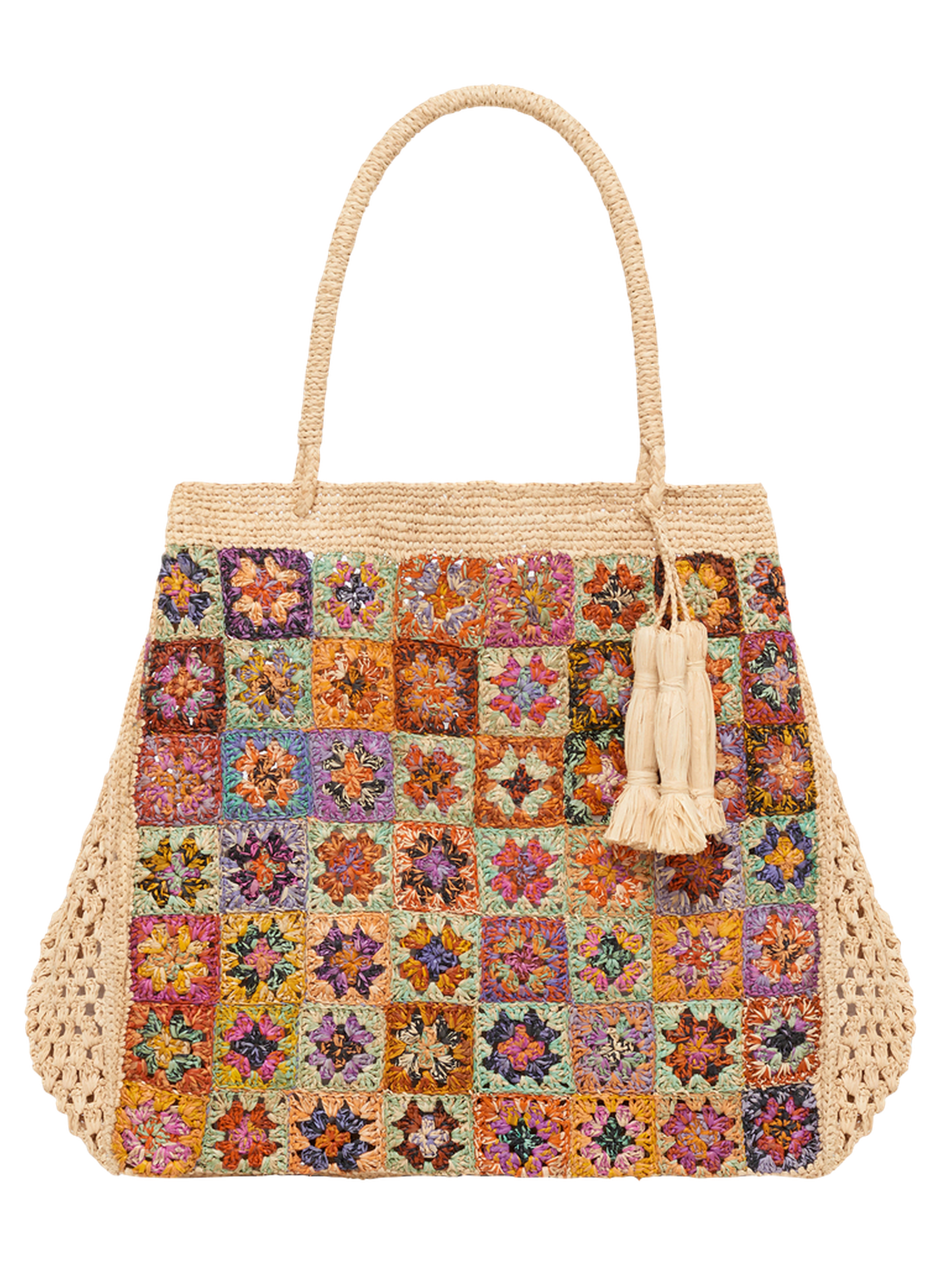 Sac en raphia - joudia PABLO Multicolore