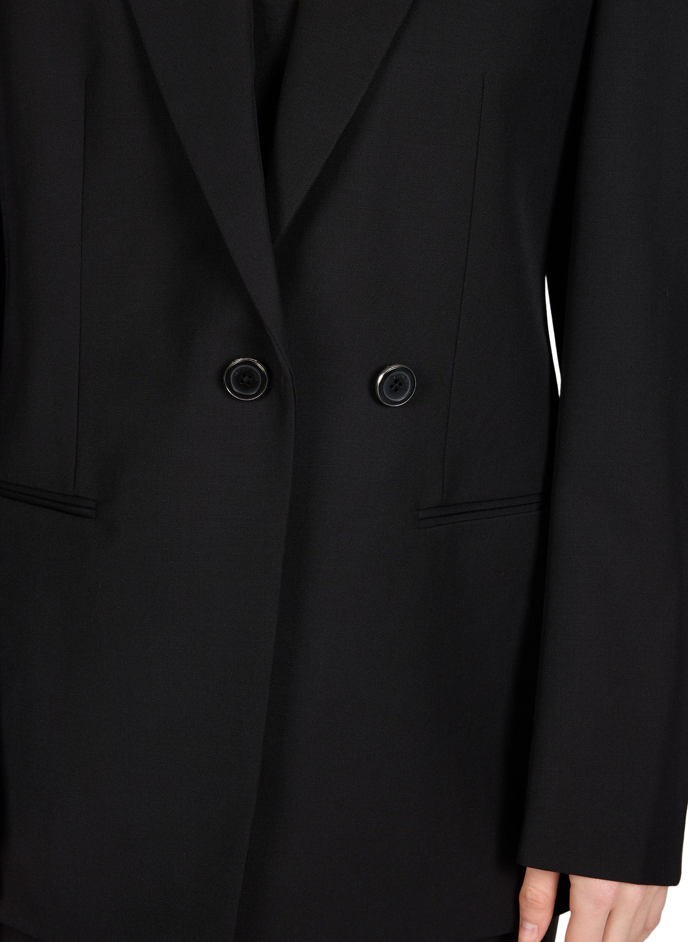 Blazer uni en laine HELMUT LANG Noir