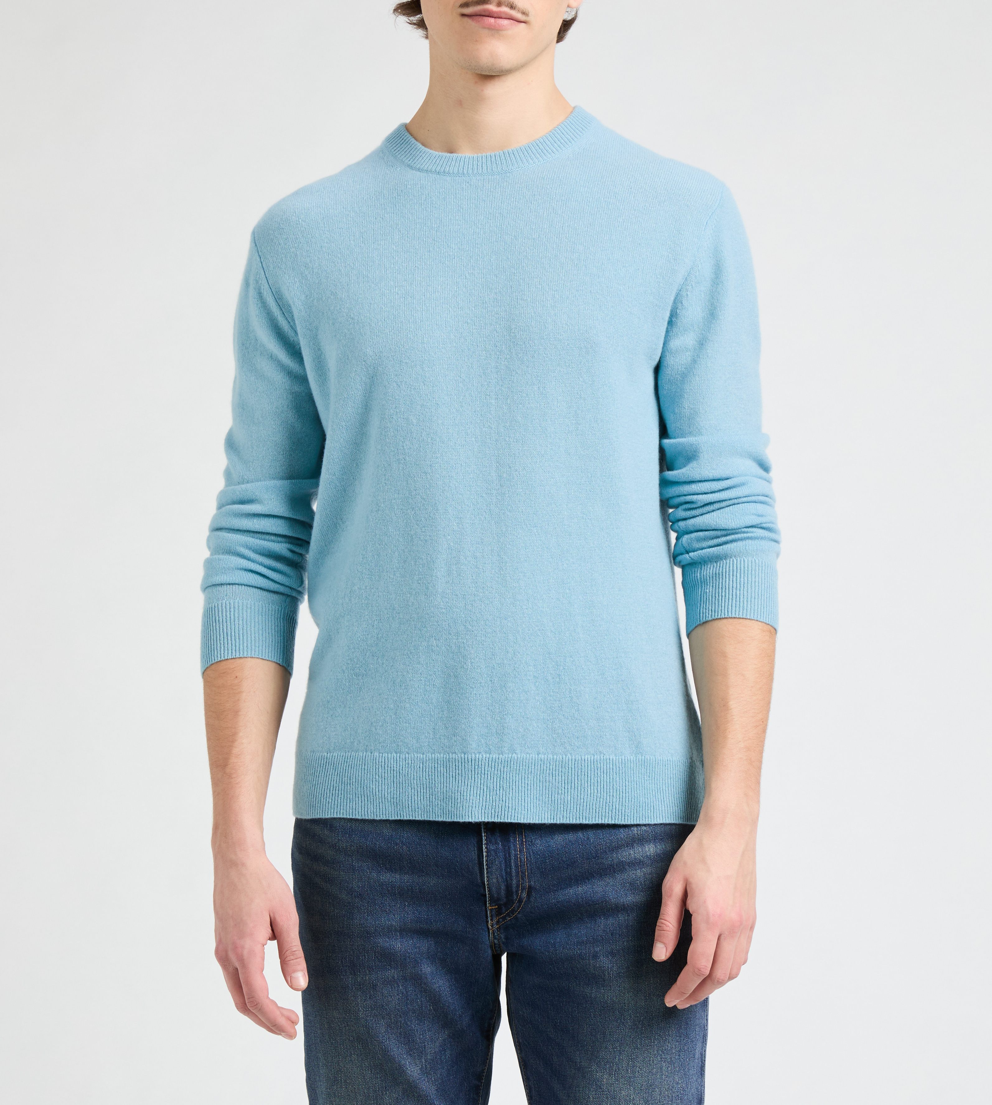  Cashmere round-neck jumper AU PRINTEMPS PARIS Blue