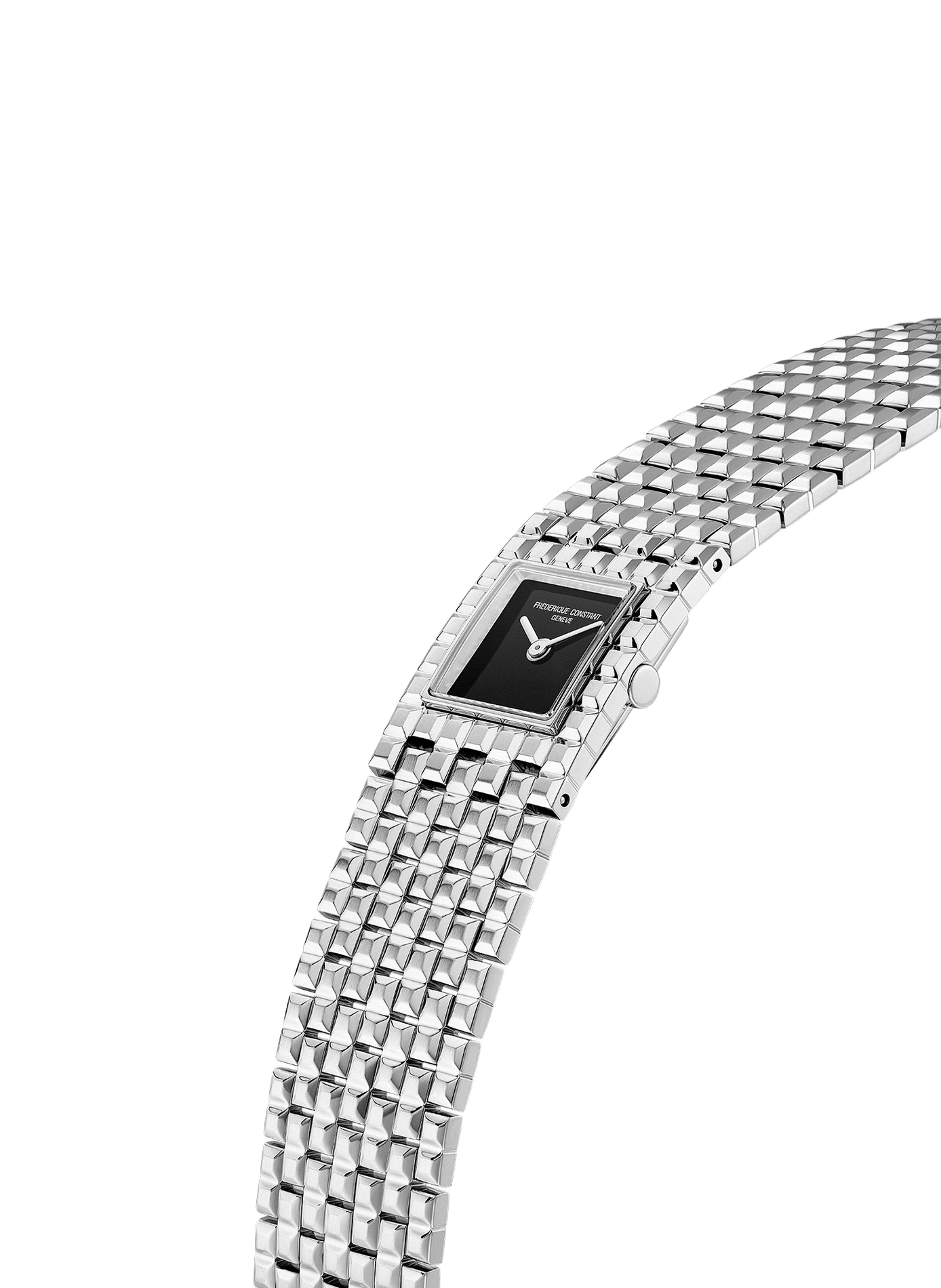 Montre quartz en acier inoxydable FREDERIQUE CONSTANT Noir