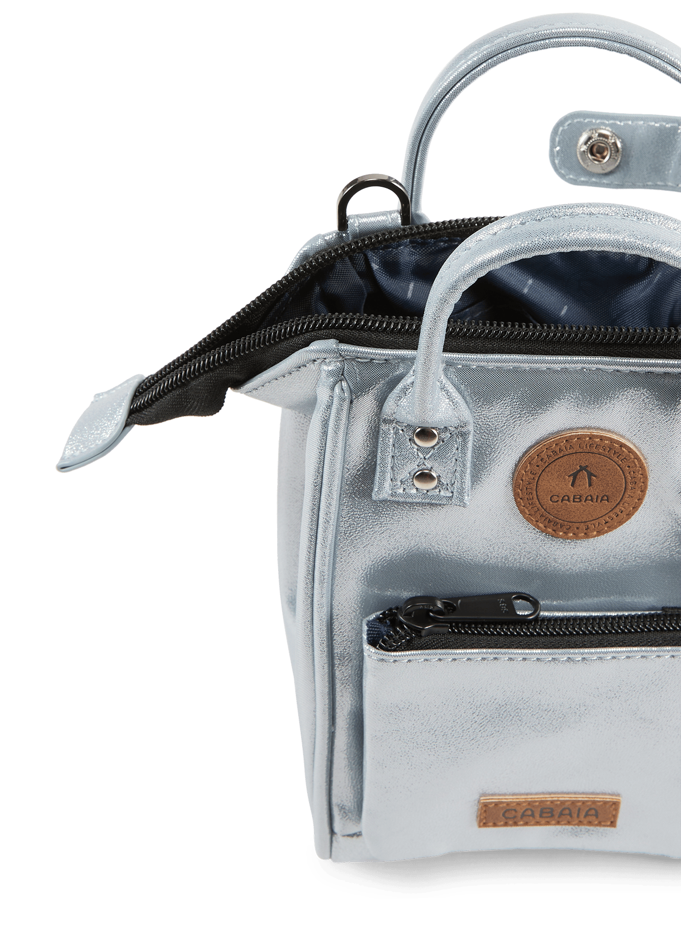 Borsa a tracolla Nano Adventurer Algeri CABAIA Argento