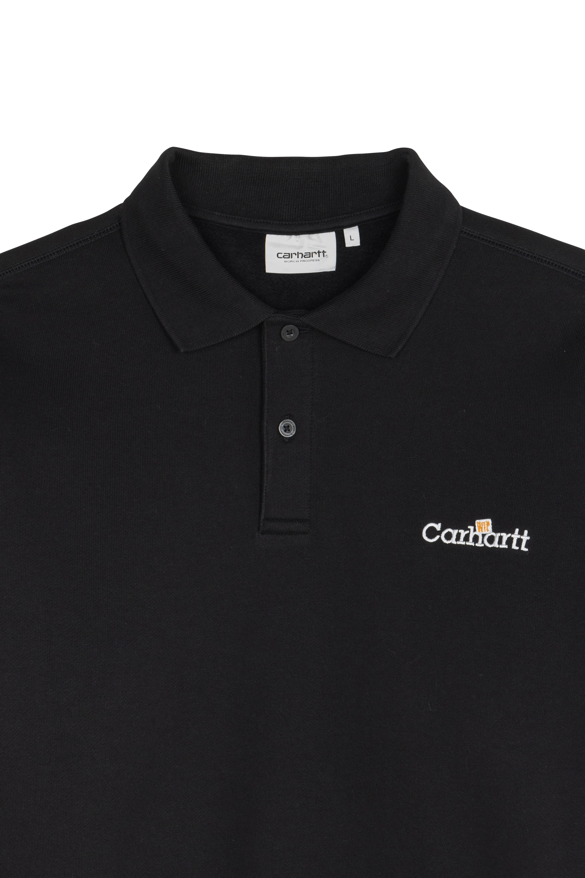Sweatshirt wip label polo sweat CARHARTT WIP Noir
